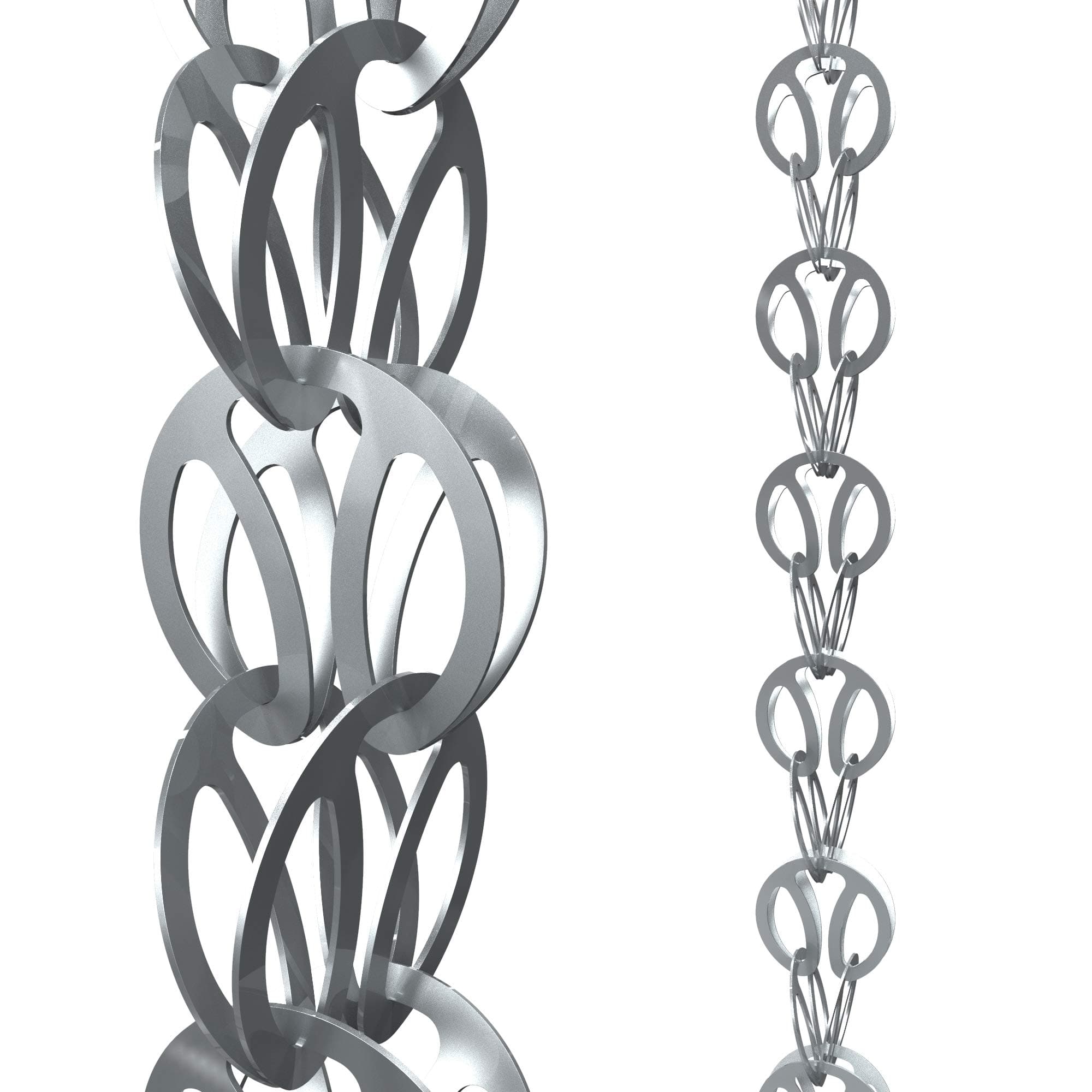 Modern Loop Rain Chain (Gray)