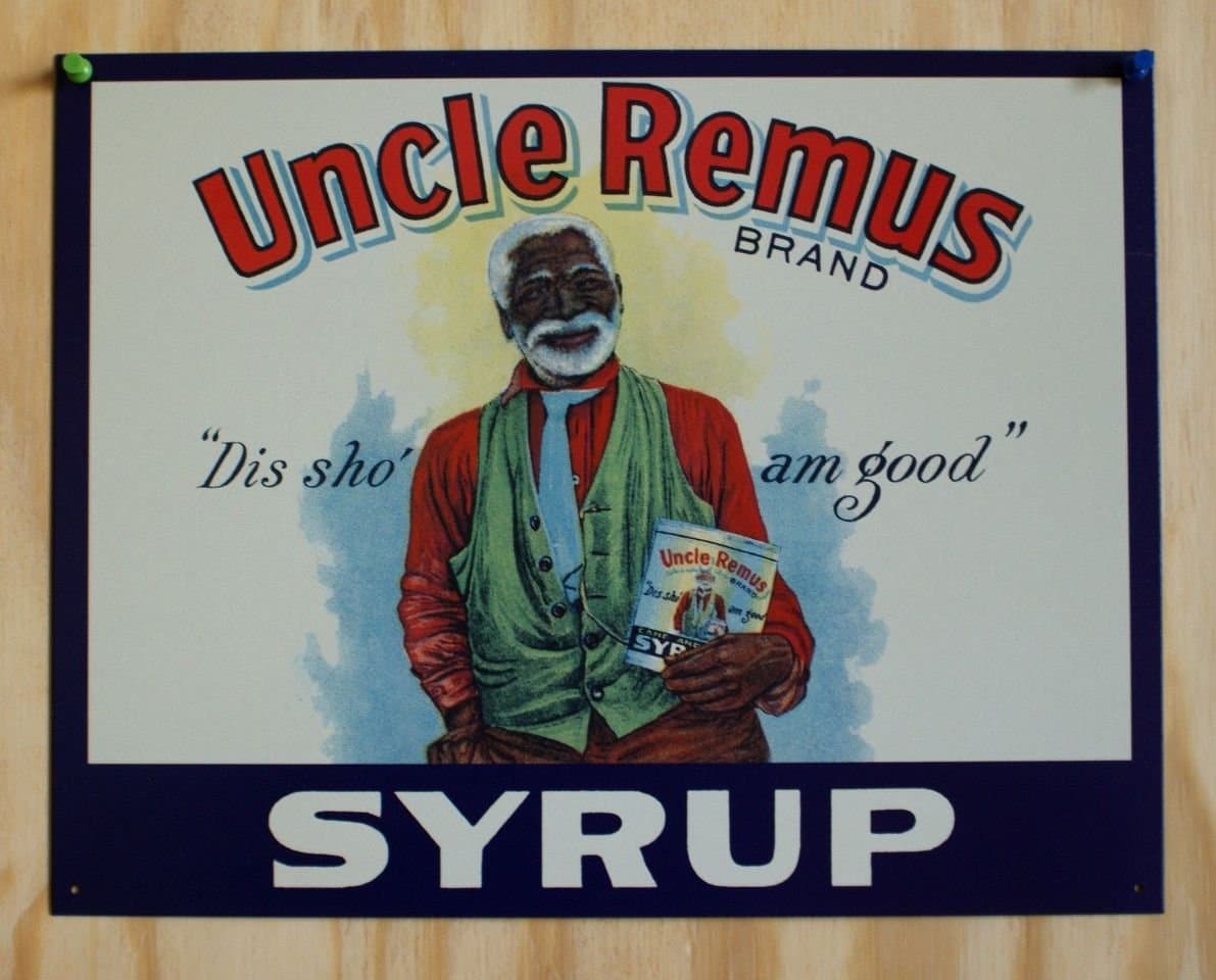 Uncle Remus Syrup Tin Sign 16 x 13in