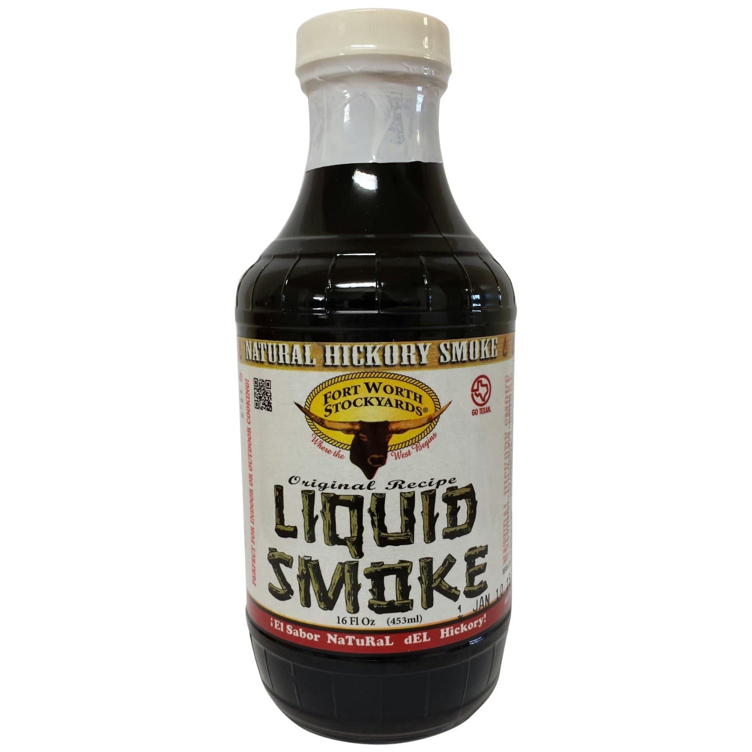 Fort Worth Stockyards Liquid Smoke, 16 Ounce (Pack of 2), Natural Hickory Smoke Flavor