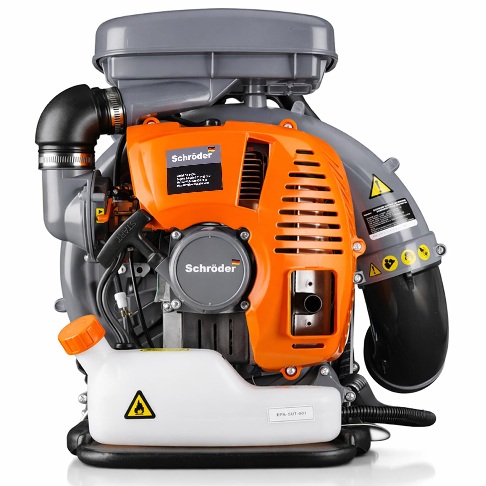 Backpack Leaf Blower - Backpack Blower - Gas Leaf Blower - SR-6400L - 3.7 HP Engine