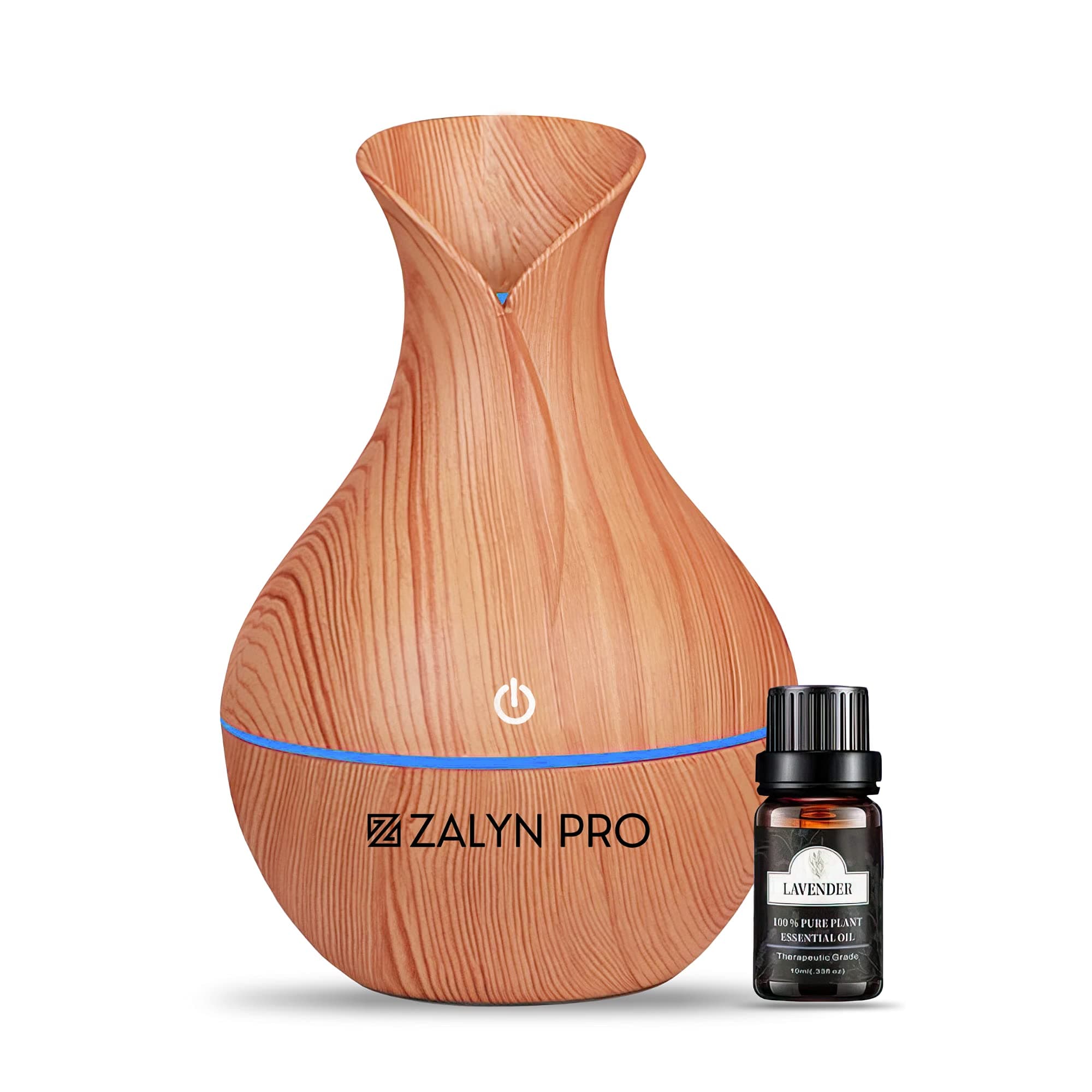 Zalyn Pro Room Freshener Humidifiers for Bedroom [with Lavender Oil] Scent Diffuser for Bedroom & Living Spaces – BPA Free Room Scent Ultra-Quiet Technology - One Touch with 7 LED Colours