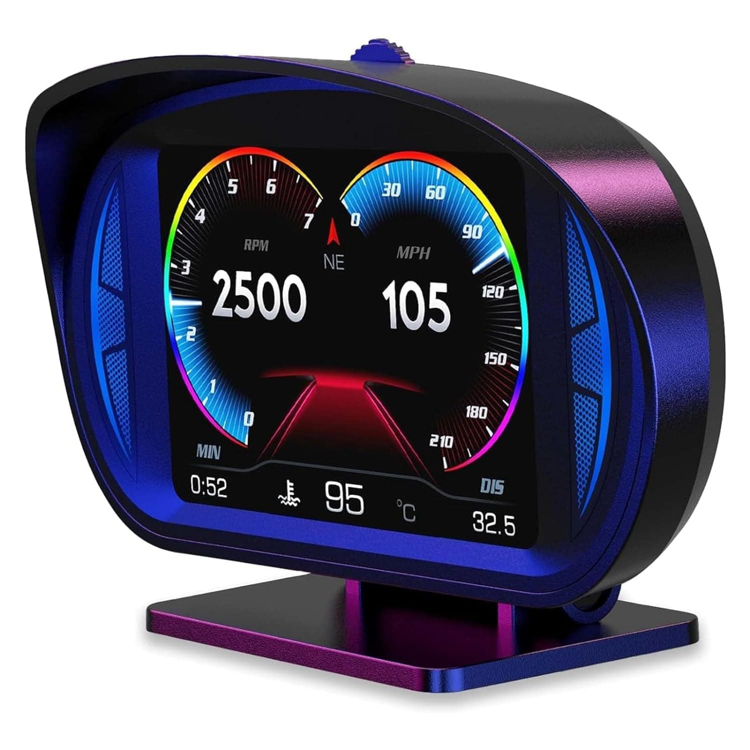 MOTIM OBD2 Digital Speedometer with Digital Multi Function-Universal Head Up Display Multi Alarm Setting HD Display with Speed Tachometer Troubleshooting