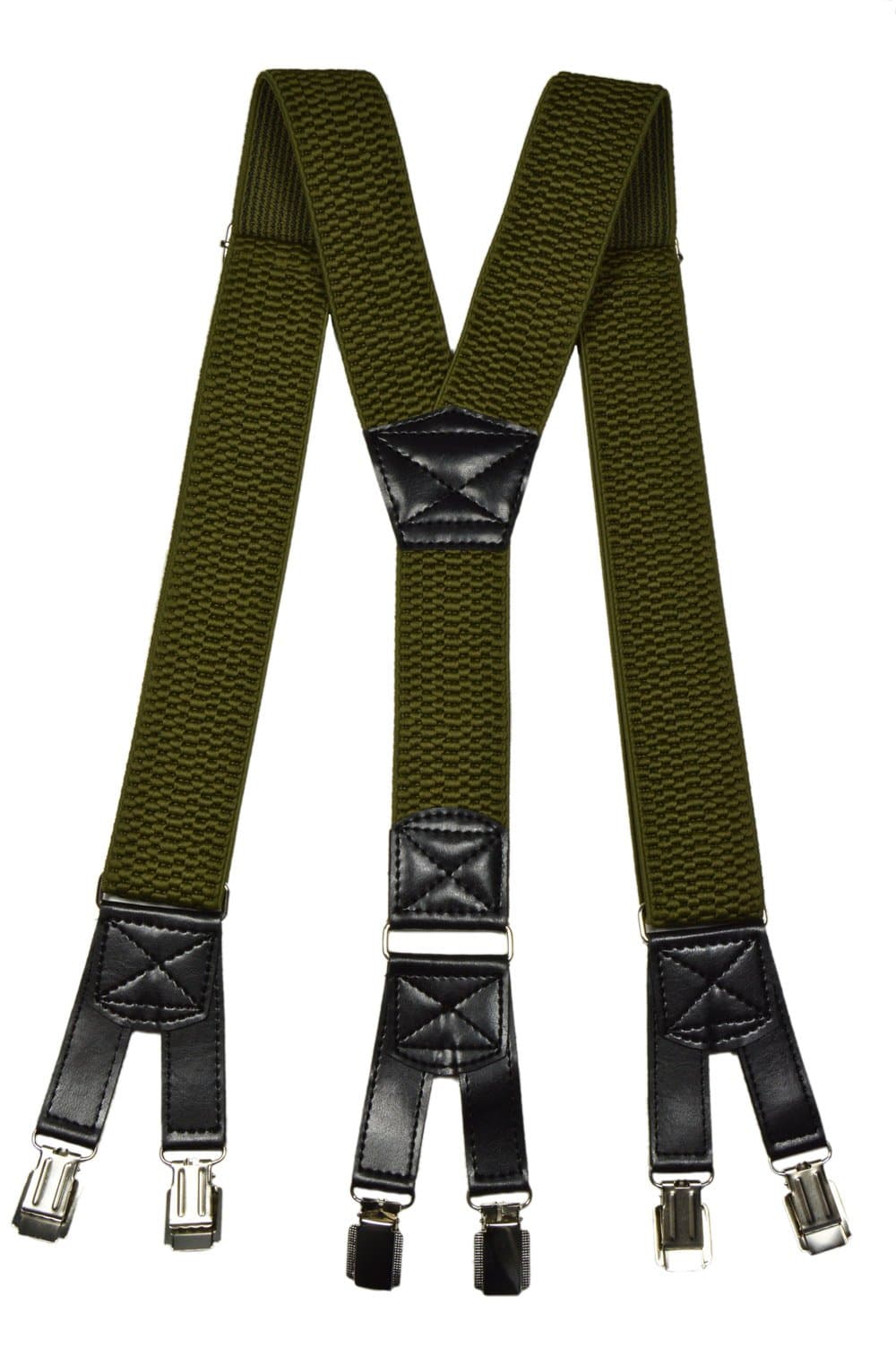 OlataHeavy Duty Y-Shape Braces/Suspenders with Six Clip Design - 4cm