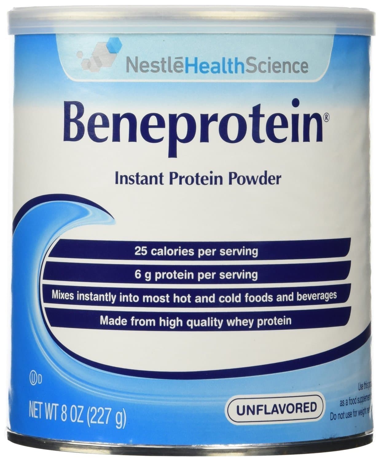Beneprotein Unflavored Instant Protein Powder, 8 Ounce Canister