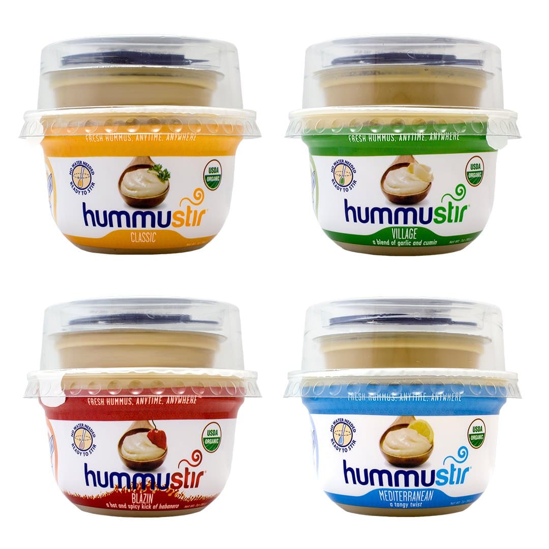 Organic Fresh Hummus, (Mixed Pack of 6, 7 ounce) wholesome, healthy snack on the go, Pairs great with your favorite veggie, flatbread, sandwich, or pita chip