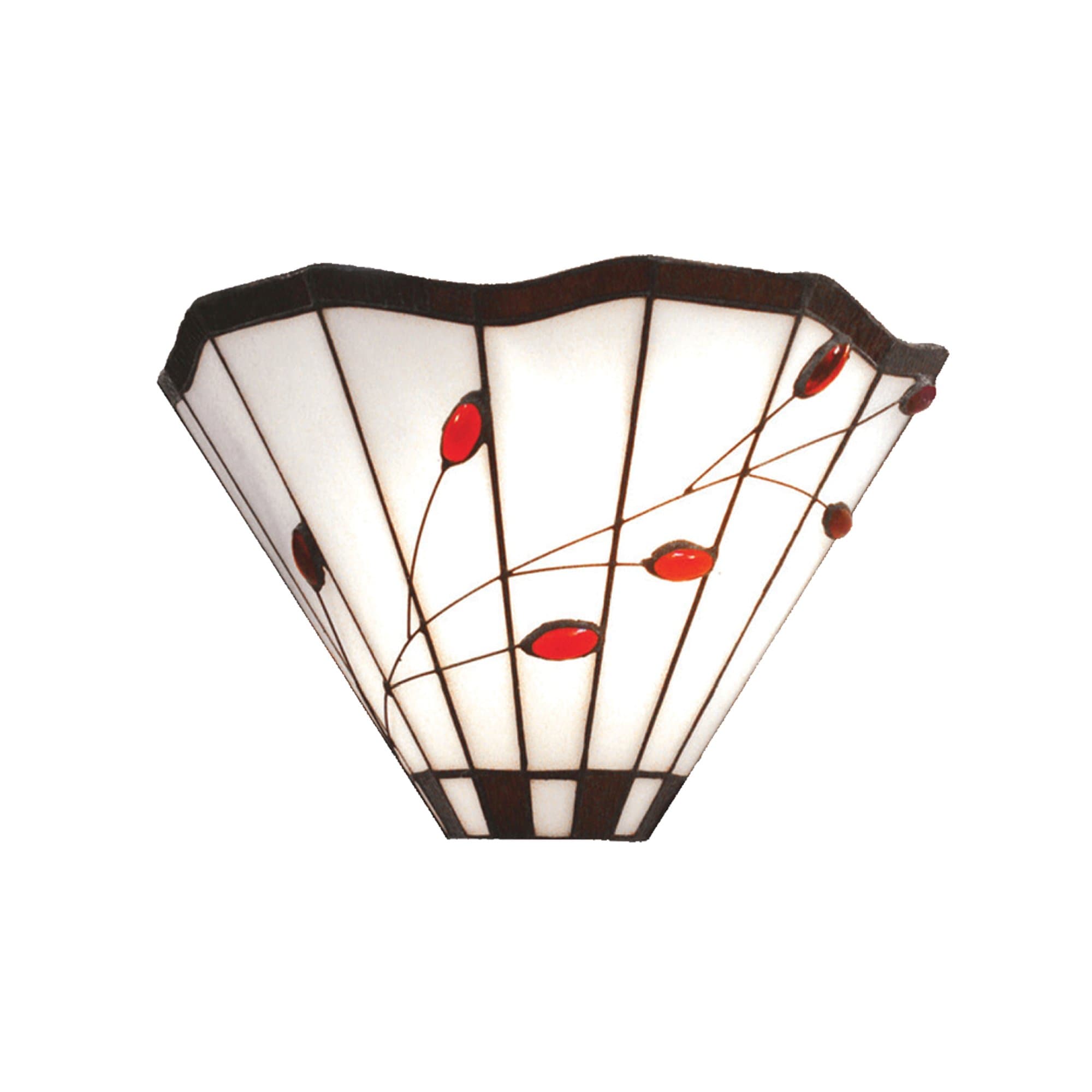 MT20-W Amber Leaf Tiffany Wall Light.