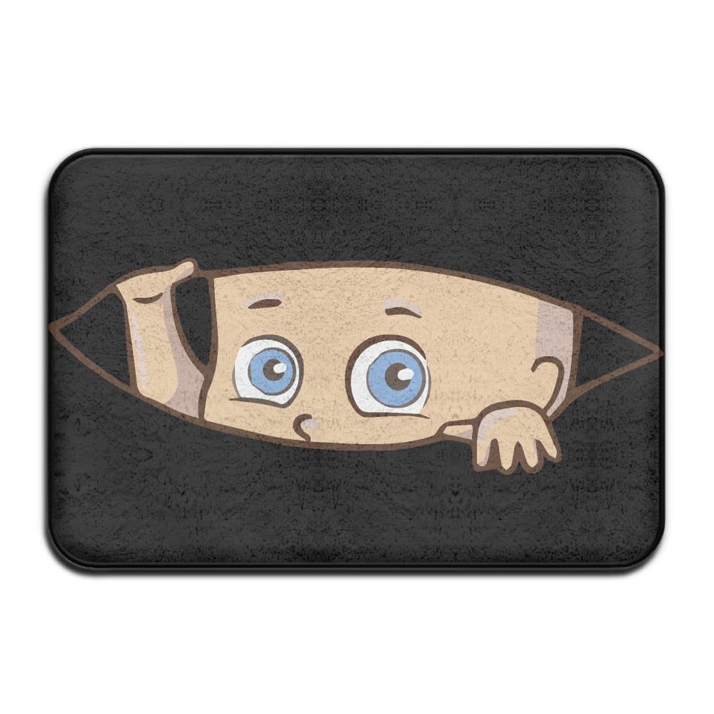 Caucasian Peeking Baby Maternity Entrance Mats