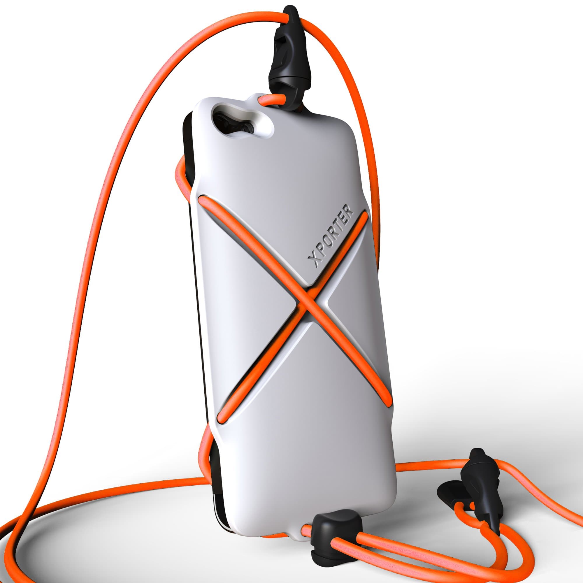 Sports Strap Holder for iPhone 5/5S/5C Wearable Attachment for Sports Activity/White&Orange