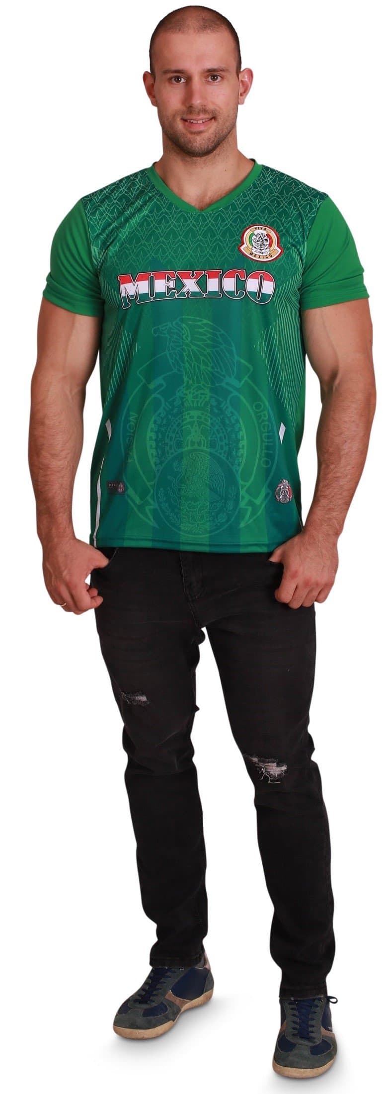 Men's Mexico World Cup 2018 Green Soccer Jersey, Men Size S/M