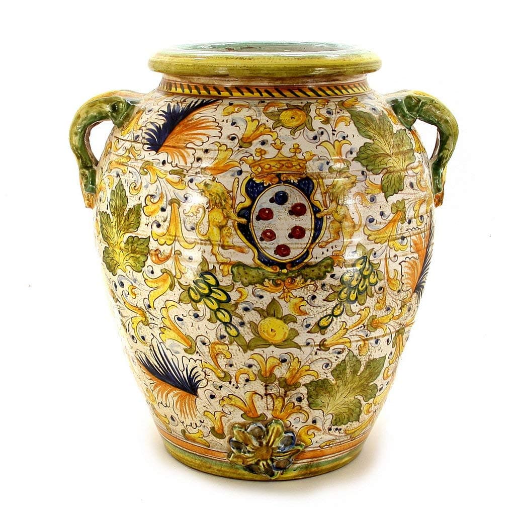 Majolica CAFFAGIOLO: Tuscan Orcio [#1440-CAF]