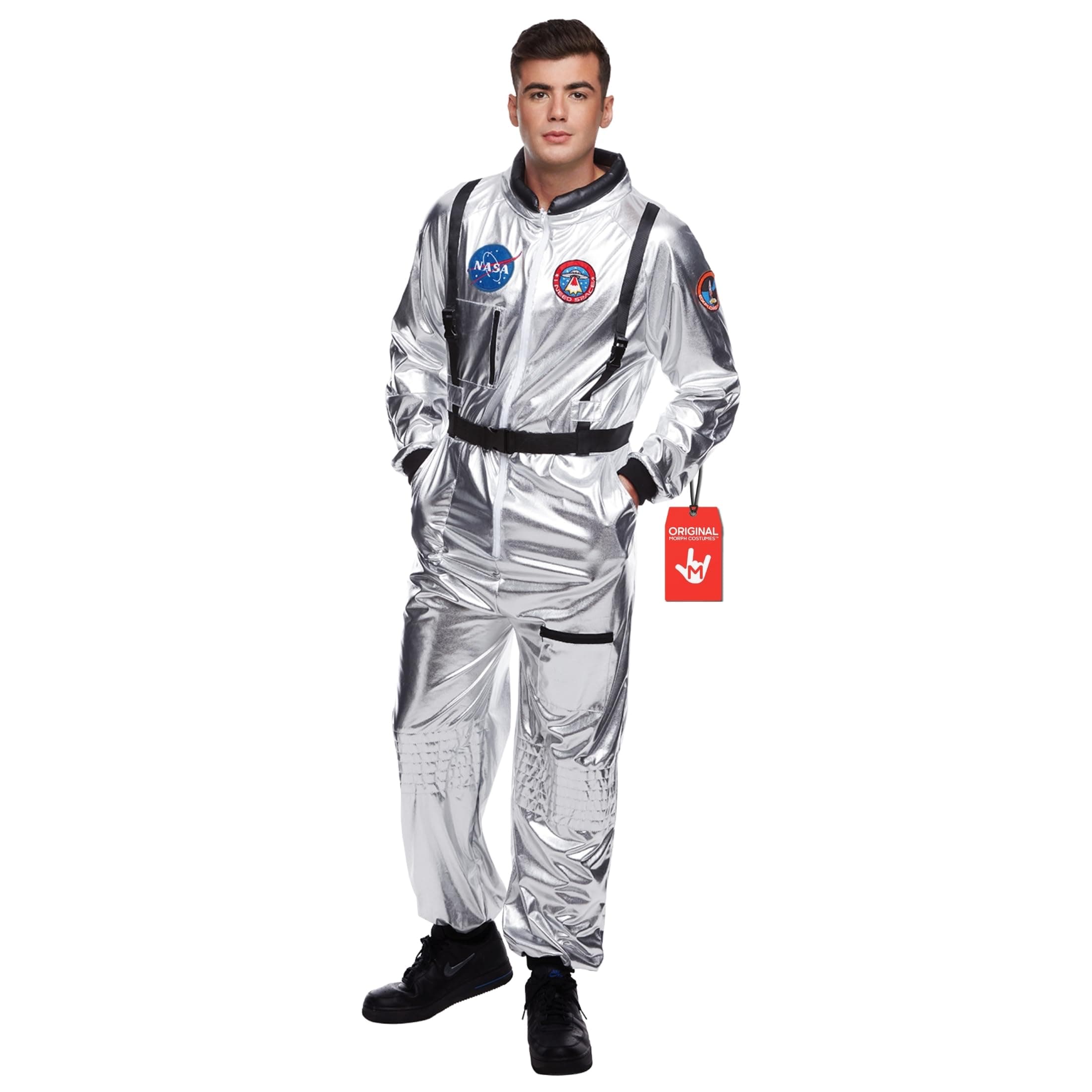 Morph Astronaut Costume Adult, Space Suit Men, Mens Halloween Costume Astronaut Suits, Nasa Costumes Adult