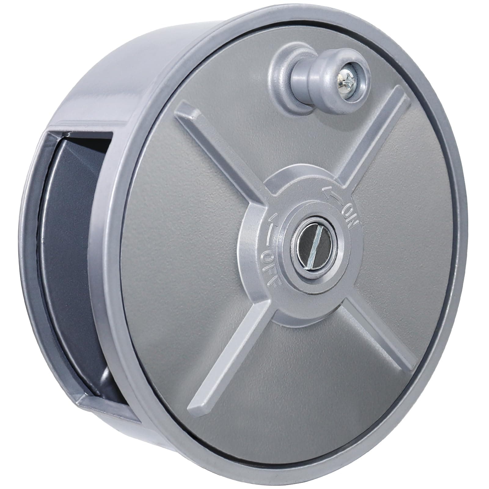 Tie Wire Reel Coil Holder Wheel, 6.25" Lightweight Aluminum Tie Wire Reel Wheel with Rewind Knob &Built-in Belt Loops,Left Handed and Right Handed, Great for Ironworker Rebar Worker