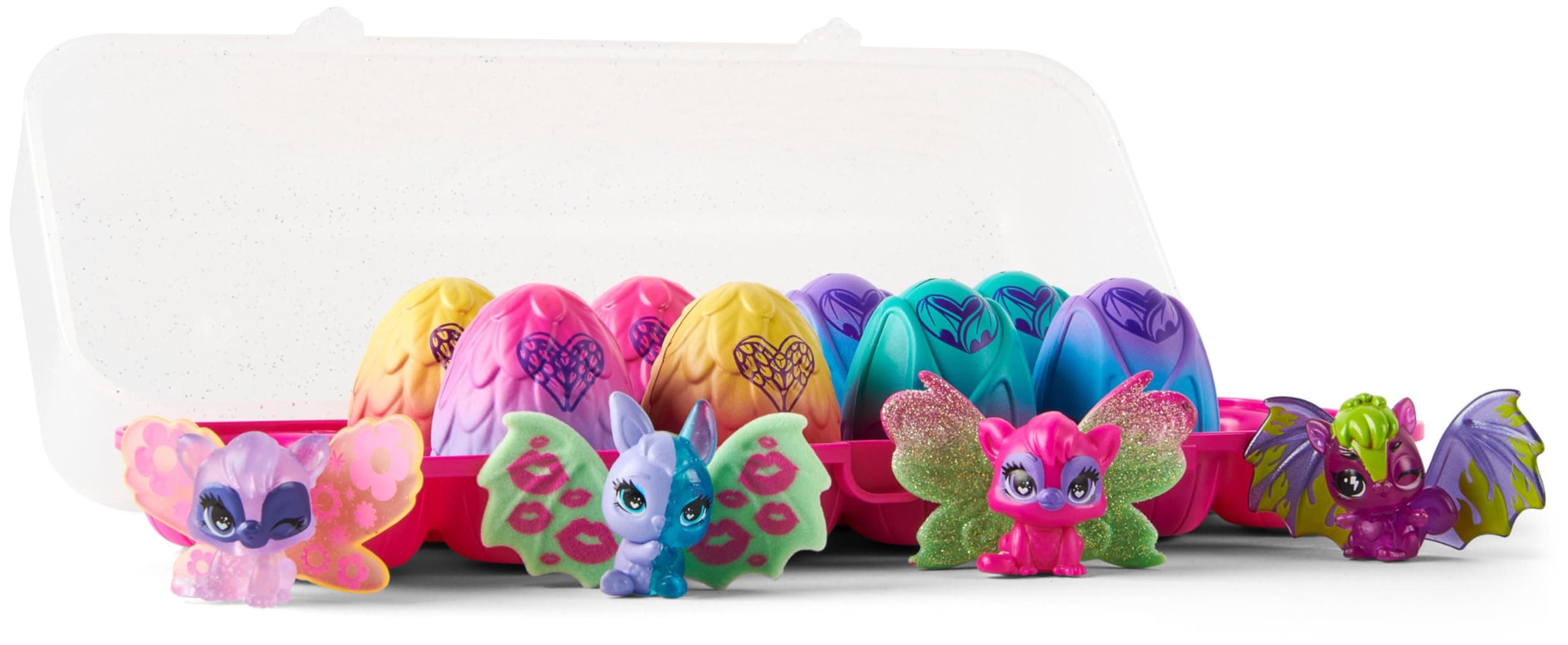 HATCHIMALS CollEGGtibles, Wilder Wings Exclusive 12-Pack Egg Carton with Mix and Match Wings (Styles Vary)