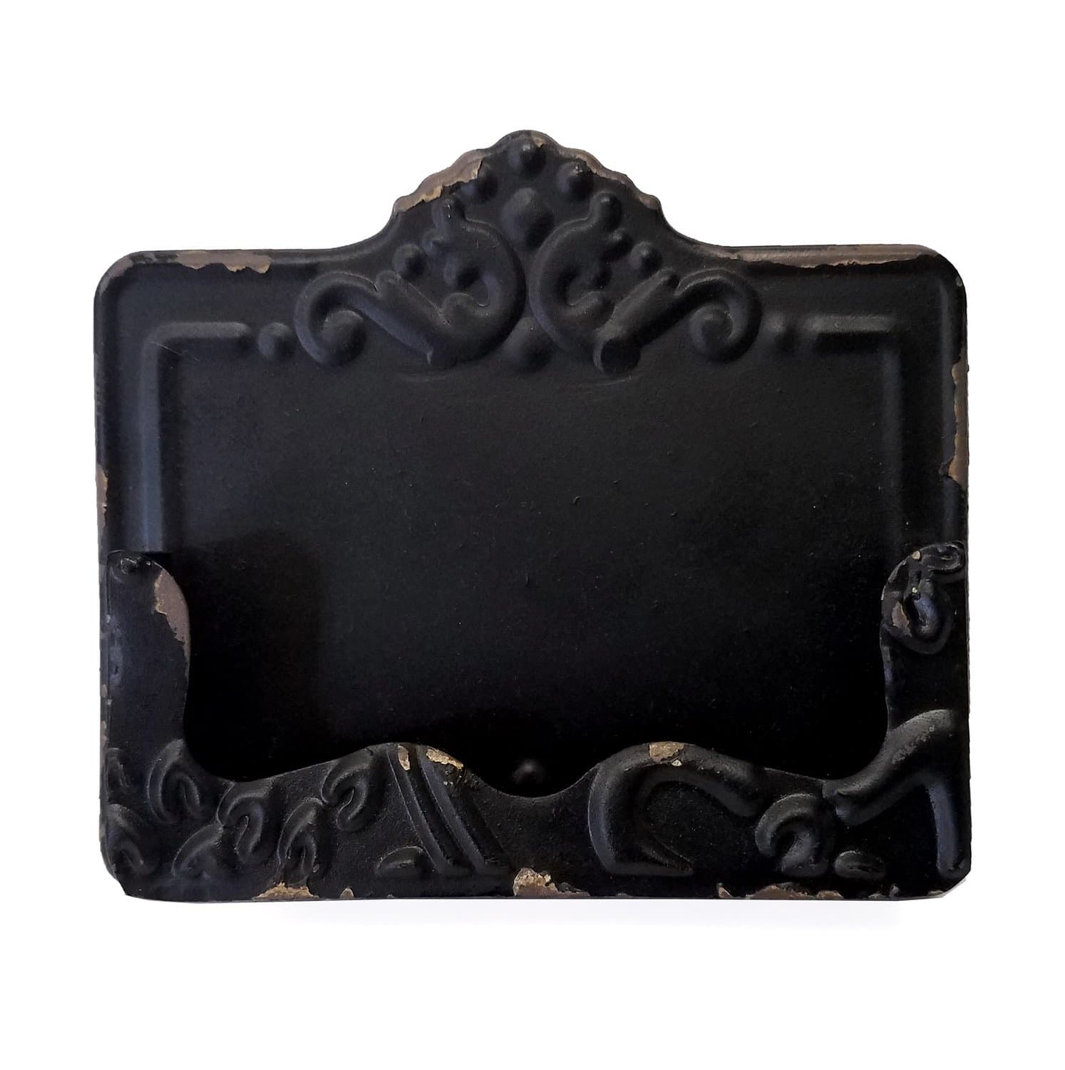 CTW Vintage Pressed Metal Business Card Holder Black (530167)
