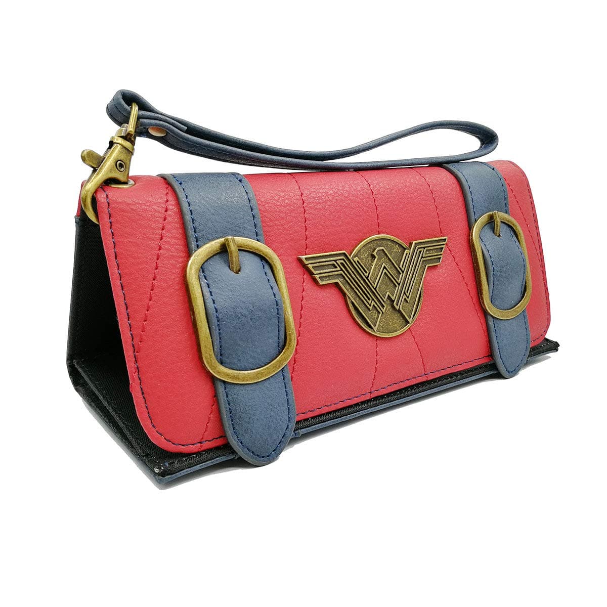 Women Wallets Compatible for Wonder Woman Tri-Fold Credit Card Holder Wallets Wriststrap Clutch