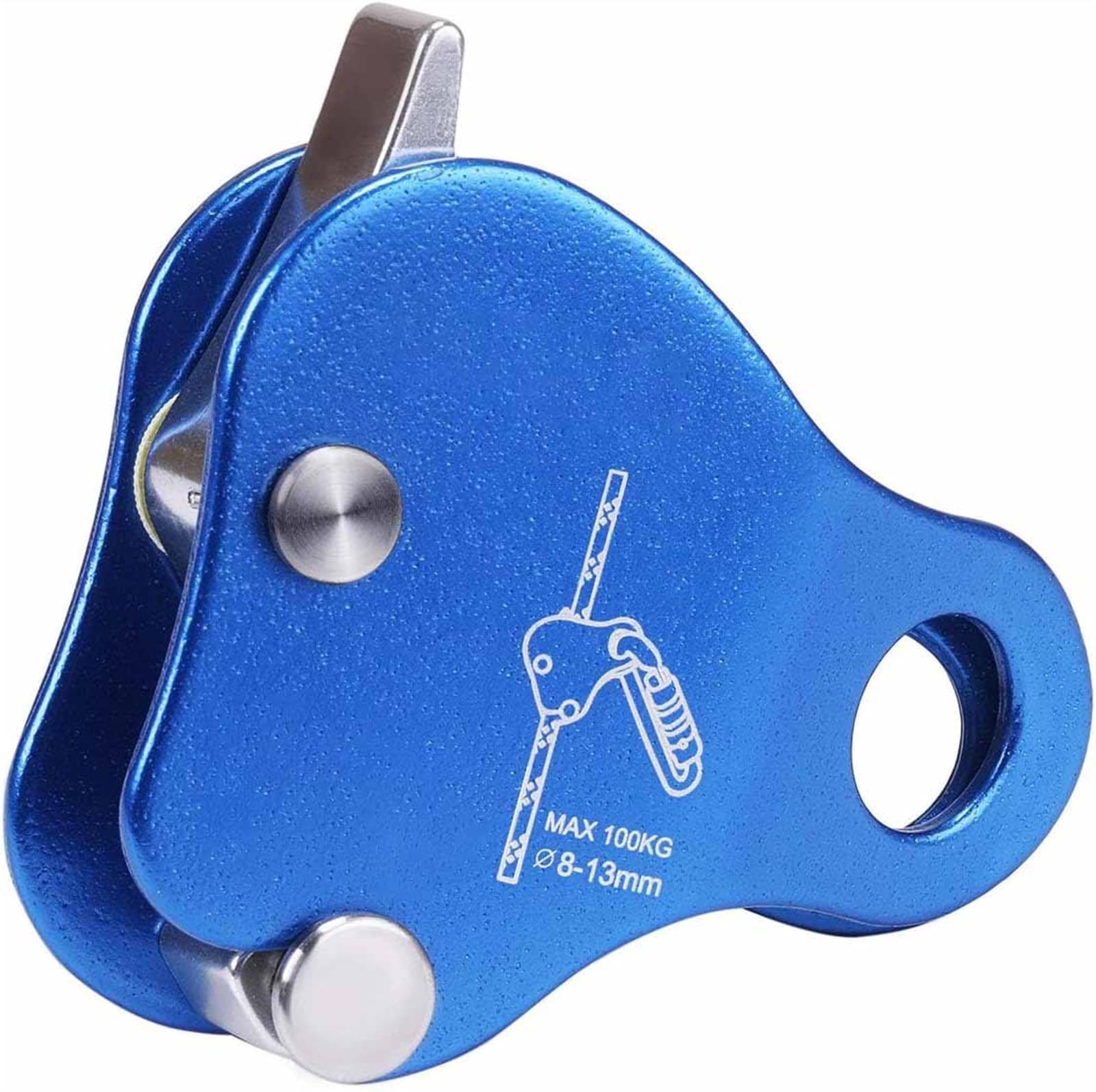 Sponsored Ad – THE WHITE SHOP Climbing Ascender Fall Protection Belay Device Climbing Rope Grab for Rock Climbing Mountaineering Tree Arborist Expedition Caving Rescue Aerial Work (Color : Blue)