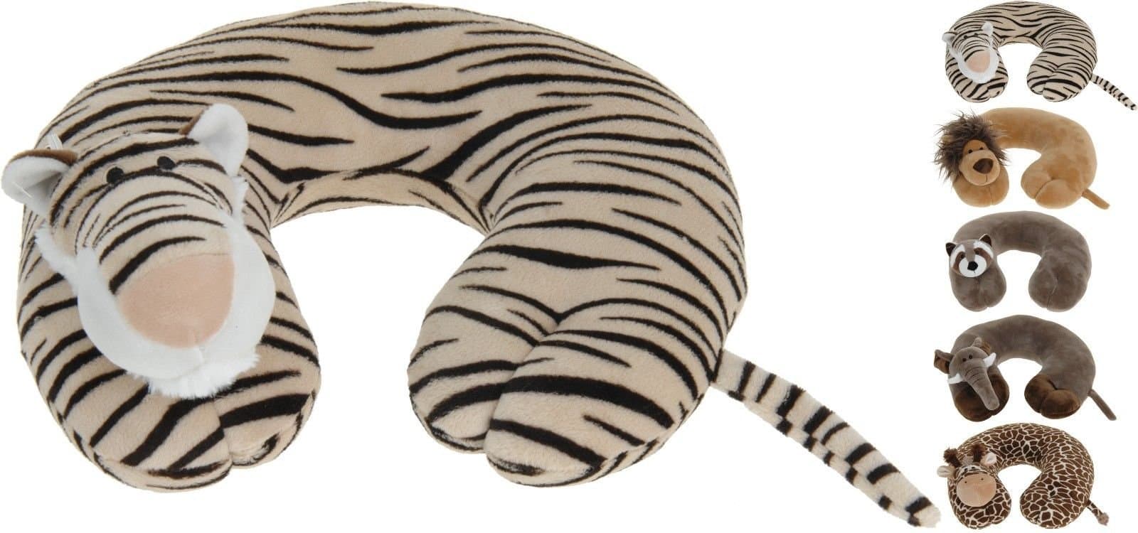 Children’s Animal Neck Cushion Kids Travel Pillow (Tiger)