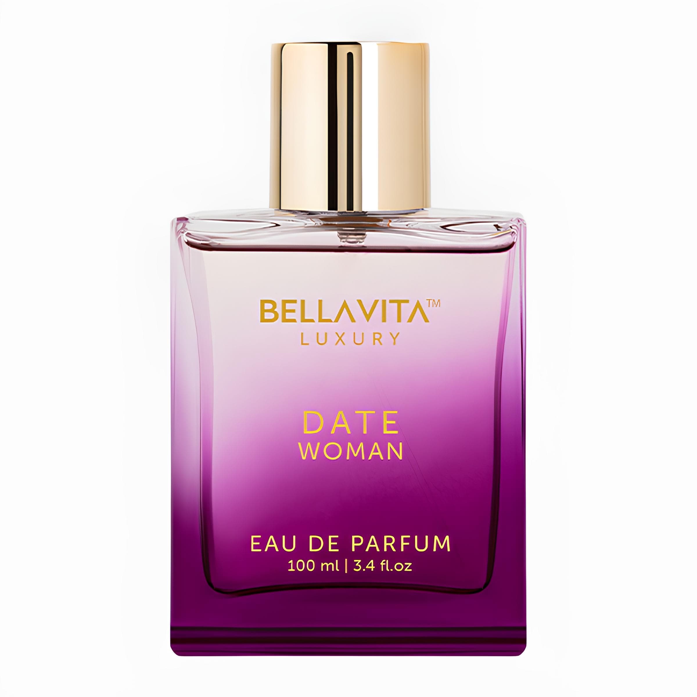 Bellavita Luxury DATE Eau de Parfum | 100 ml (3.4 fl.oz.) | Perfume for Women | Floral, Pink Pepper, Jasmine, and Moss Notes | Long Lasting Women's Fragrance