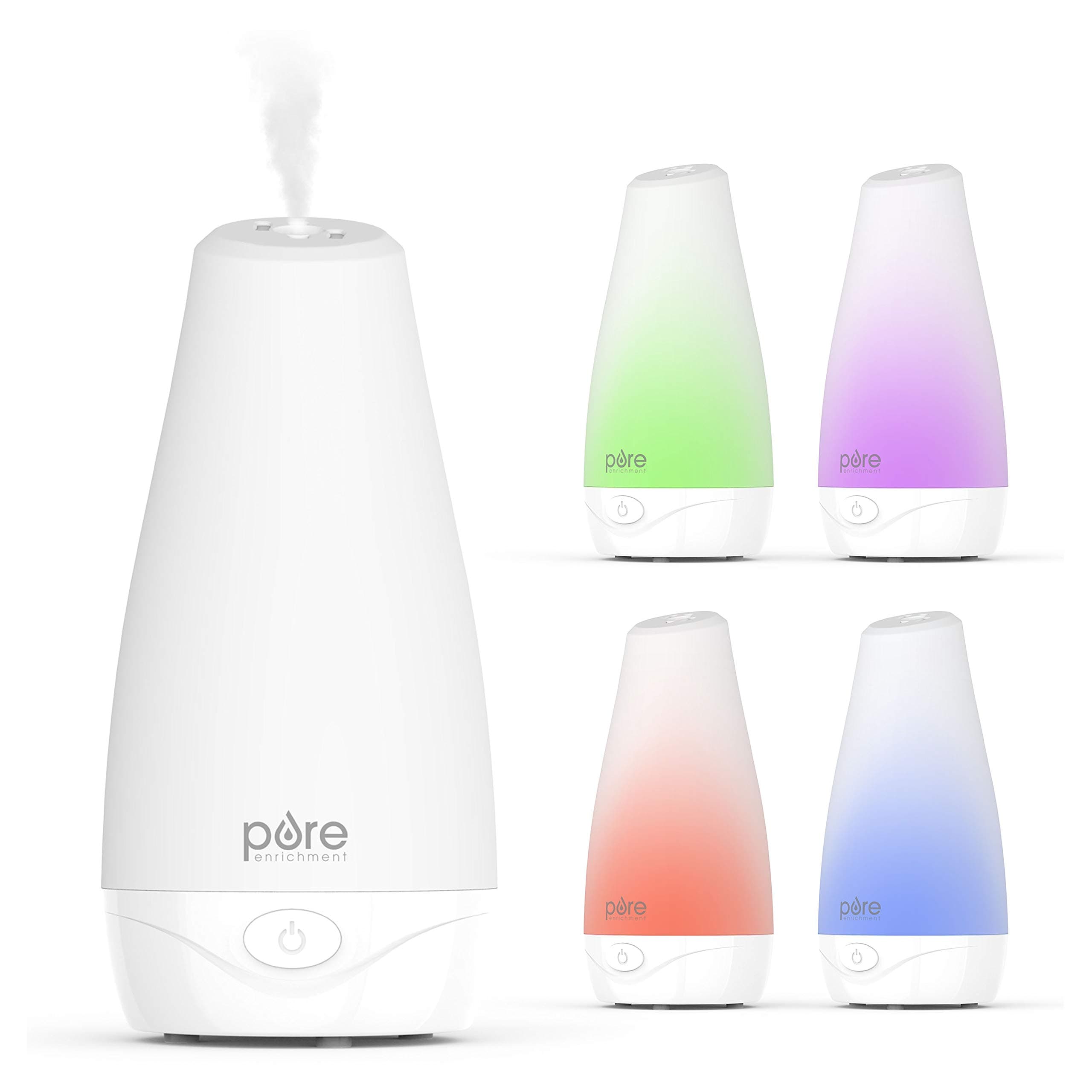 PureSpa Essential Oil Diffuser - Compact Ultrasonic Aromatherapy Diffuser With Ionizer and Color-Changing Light
