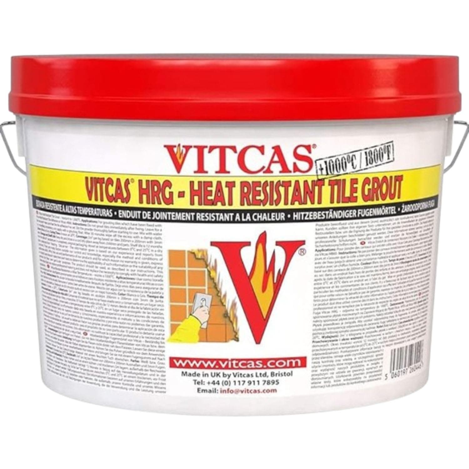 2.5kg Heat Resistant White Grout – Tile Grout - Heat Temperature Grout – Fire proof