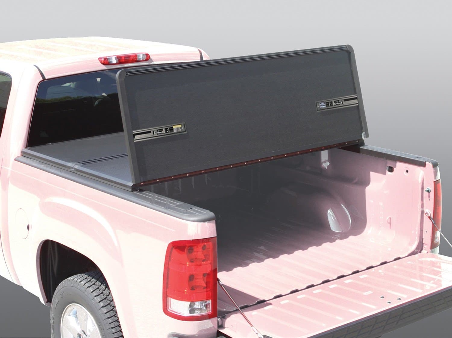Rugged Liner Premium Hard Folding Truck Bed Tonneau Cover | HC-F6599 | fits 99-16 Ford Super Duty F-250/350 6.5ft. (w/o utility track), 6'5" bed