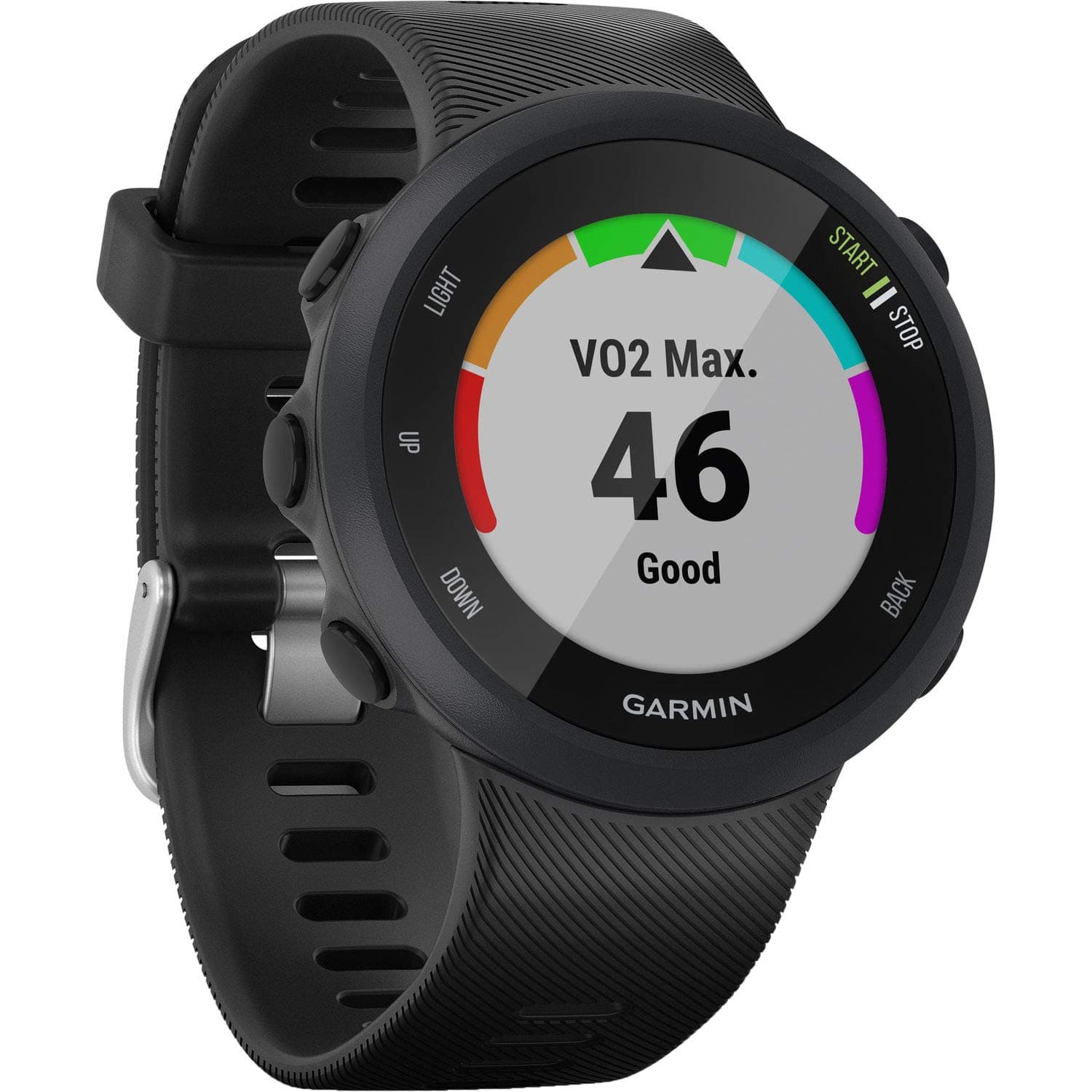 Garmin Forerunner 45, 42mm Easy-to-use GPS Running Watch with Coach Free Training Plan Support, Black (No-Cost EMI Available)
