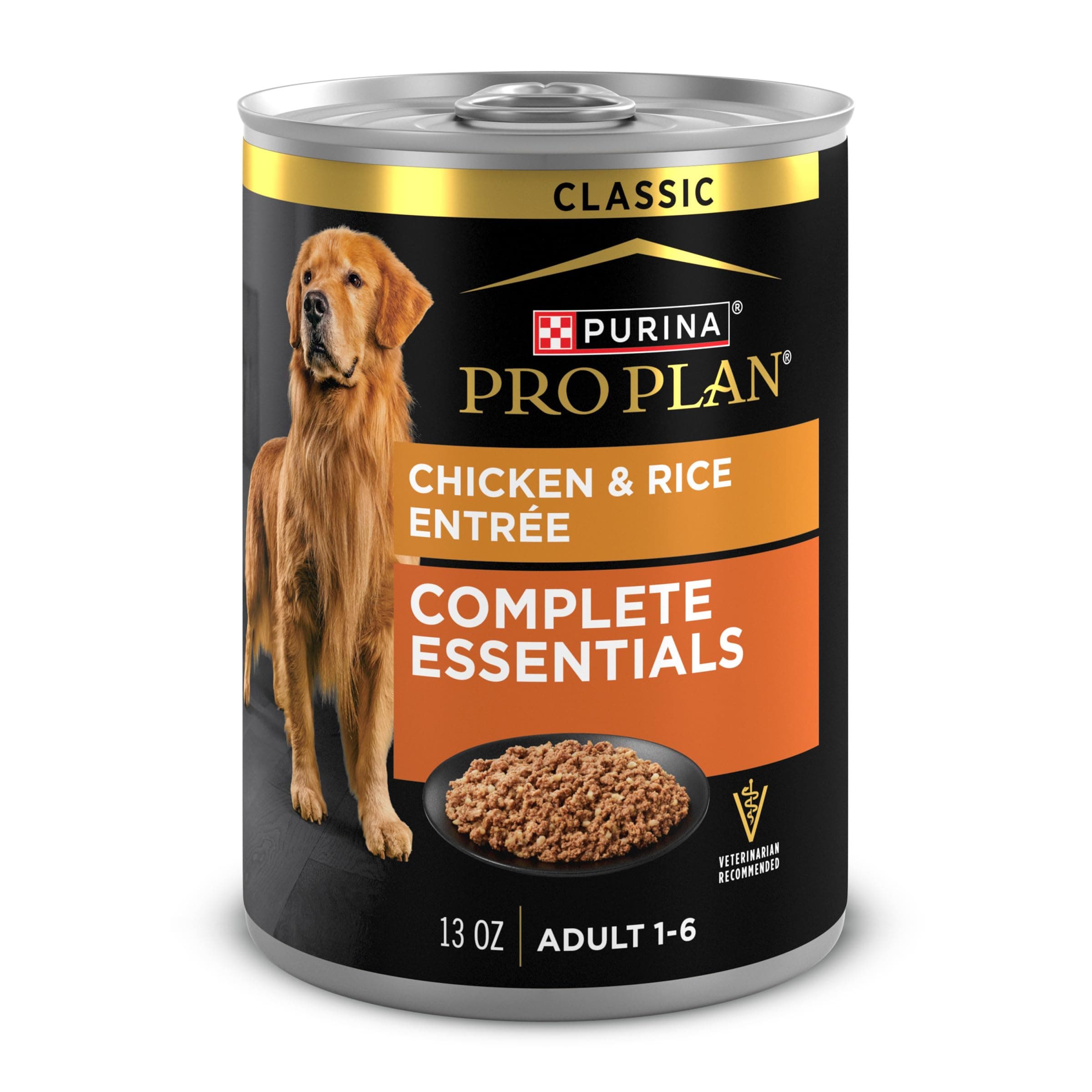Complete Essentials Classic Pate Dog Food, Chicken and Rice Entrée - (Pack of 12) 13 oz. Cans