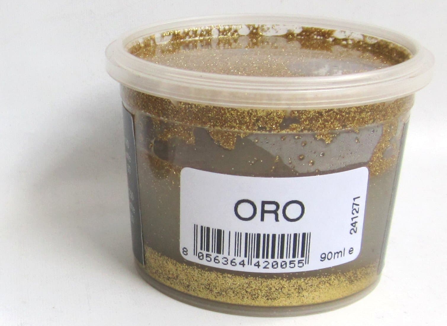 Glimmer: "Glimmer 3D" Gold Glitter Emulsion for Water-based and Decorative Paint 90ml/3.04fl.oz [ Italian Import ]