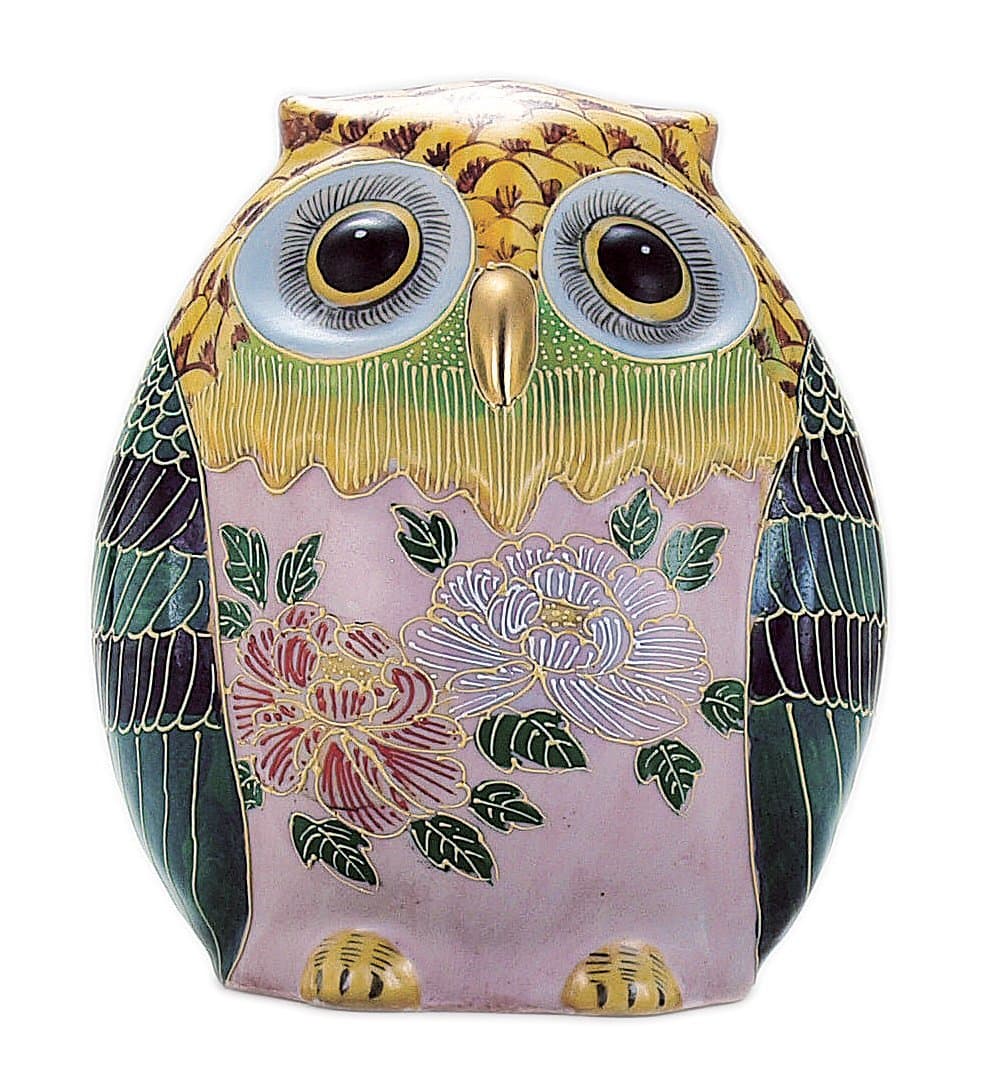 Kutani Owl ( Owl ) Sheng 6.5 No. boxed N74-13
