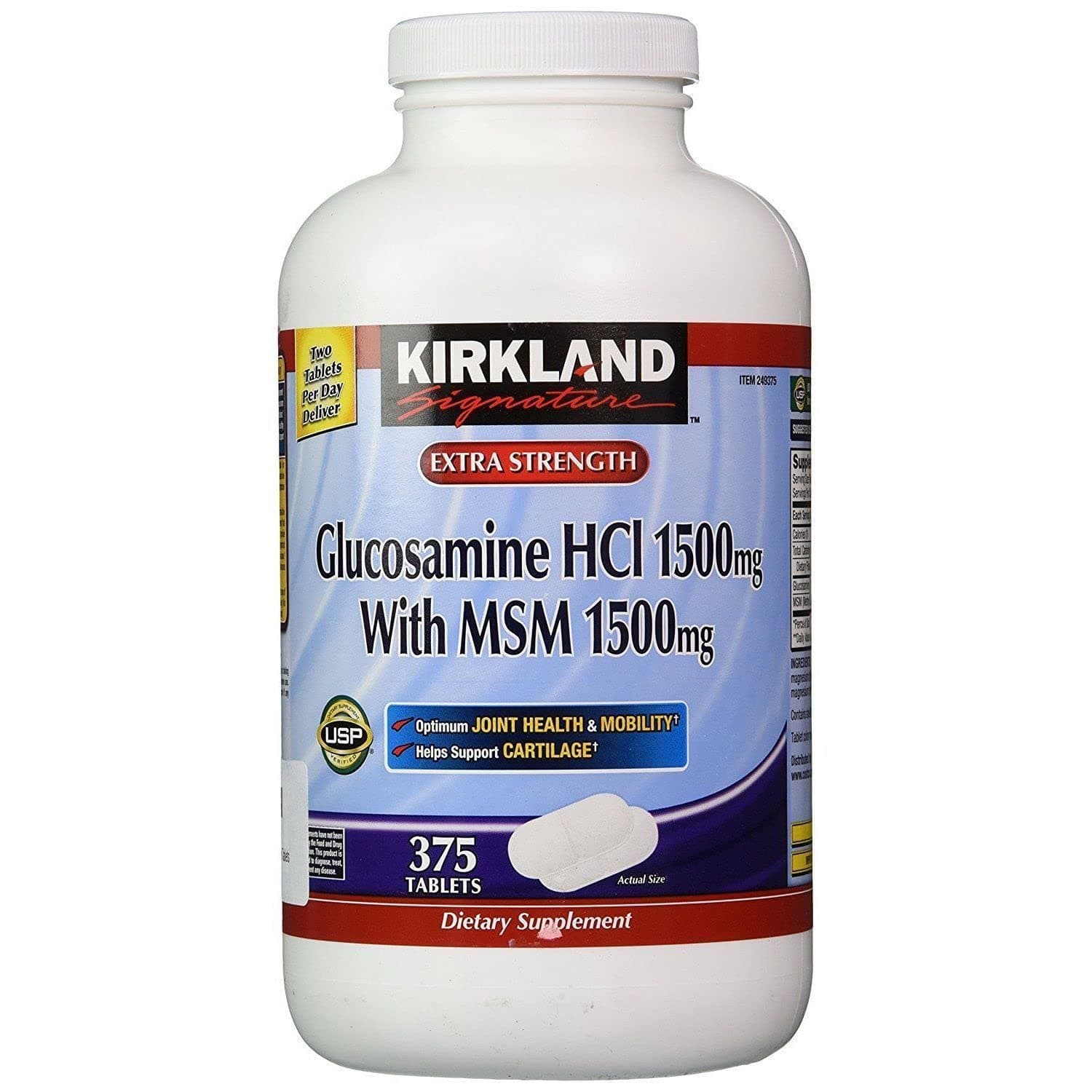 Signature Glucosamine with MSM, 375 Tablets