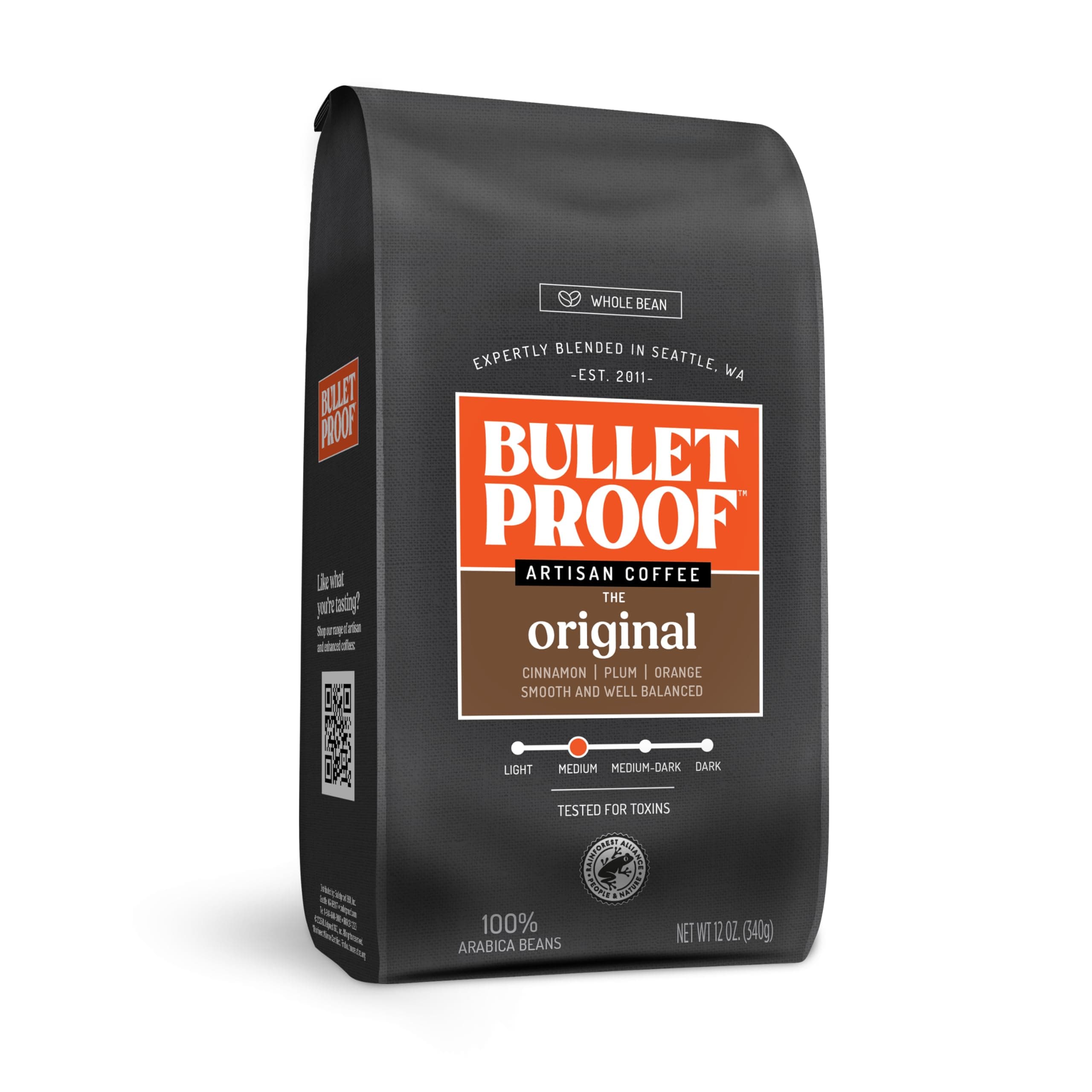 Bulletproof Coffee,Whole Bean 12 Oz (Pack Of 6)