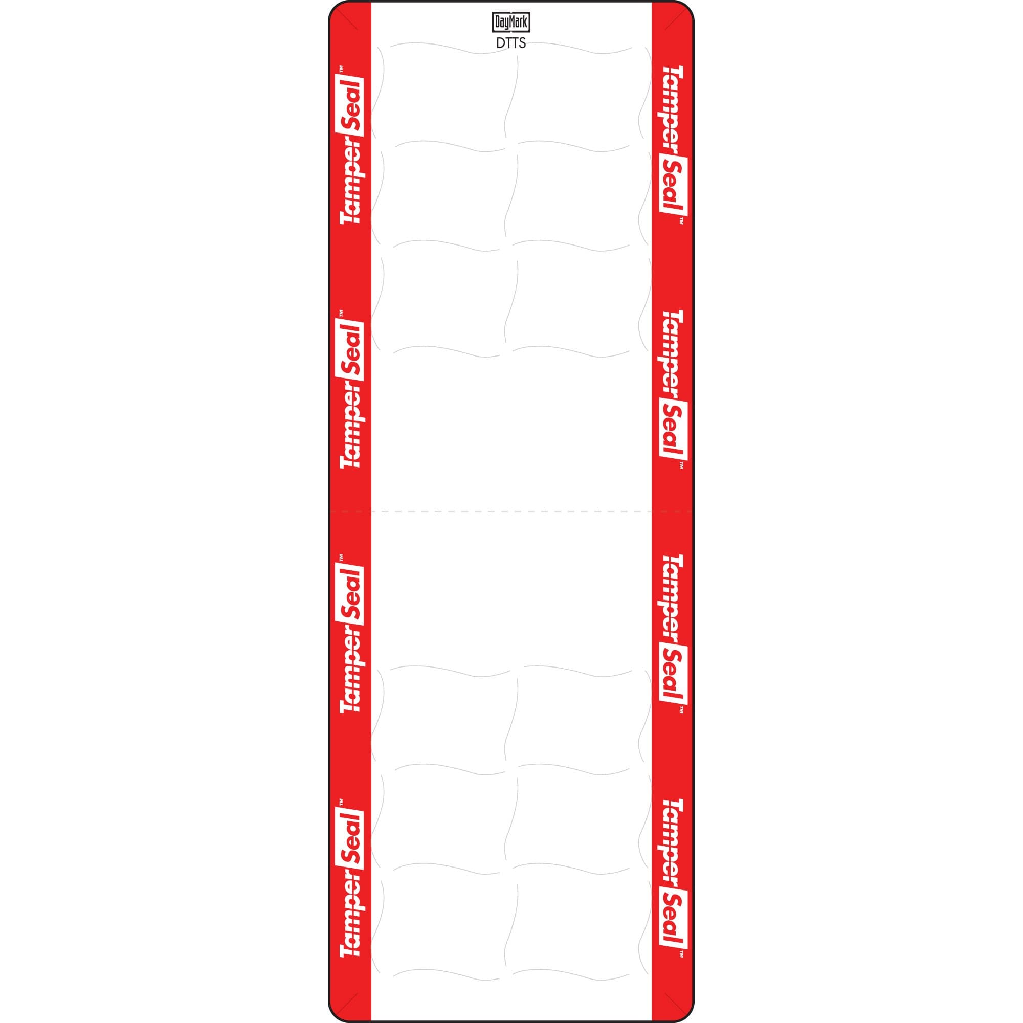 DayMark Safety Systems IT118676 Tamper-Evident Direct Thermal Label, 2.2" x 6" (Roll of 350), Red/White