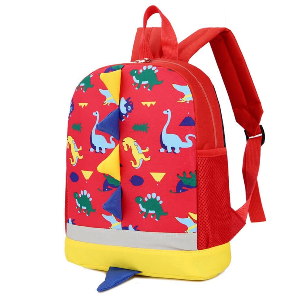 Children's Mini Backpack, Toddler Boys Girls Lightweight Dinosaur Animals Backpack School Bag, Best Gift for 3-8 Years Old Kids (Red)
