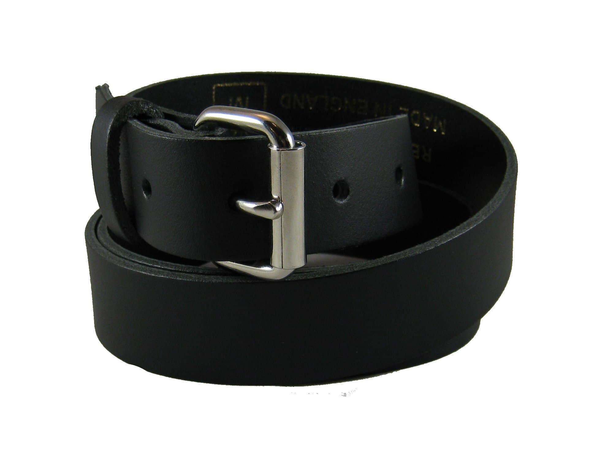 Belt UpMens 100% Real Leather 1.25 Inch Plain Casual Smart Trouser Belt