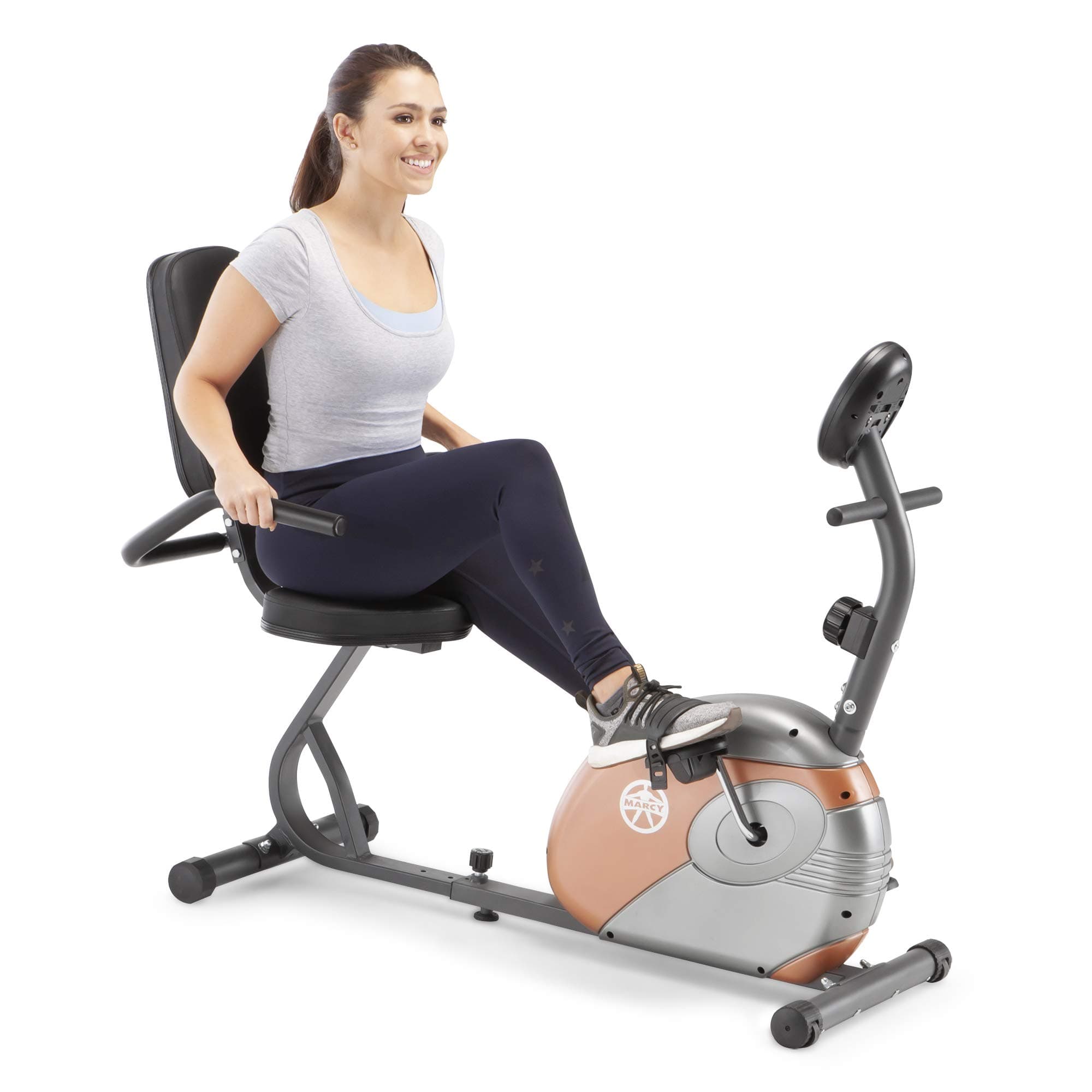Home Fitness Personal Exercise Bike with Adjustable Magnetic Resistance for Cardio Workout and Cycle Training