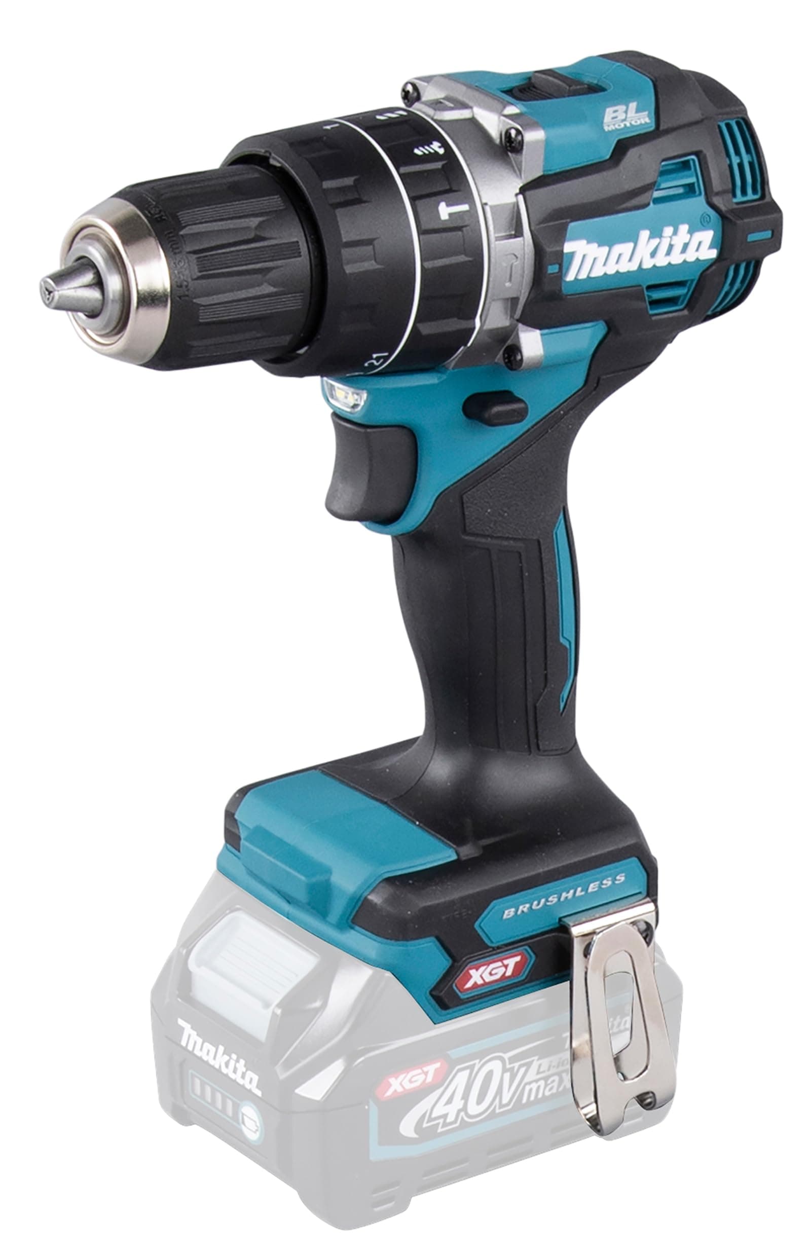 40V Max Li-Ion Xgt Brushless Hammer Drill Driver, Without Battery & Charger Blue, Hp002GZ