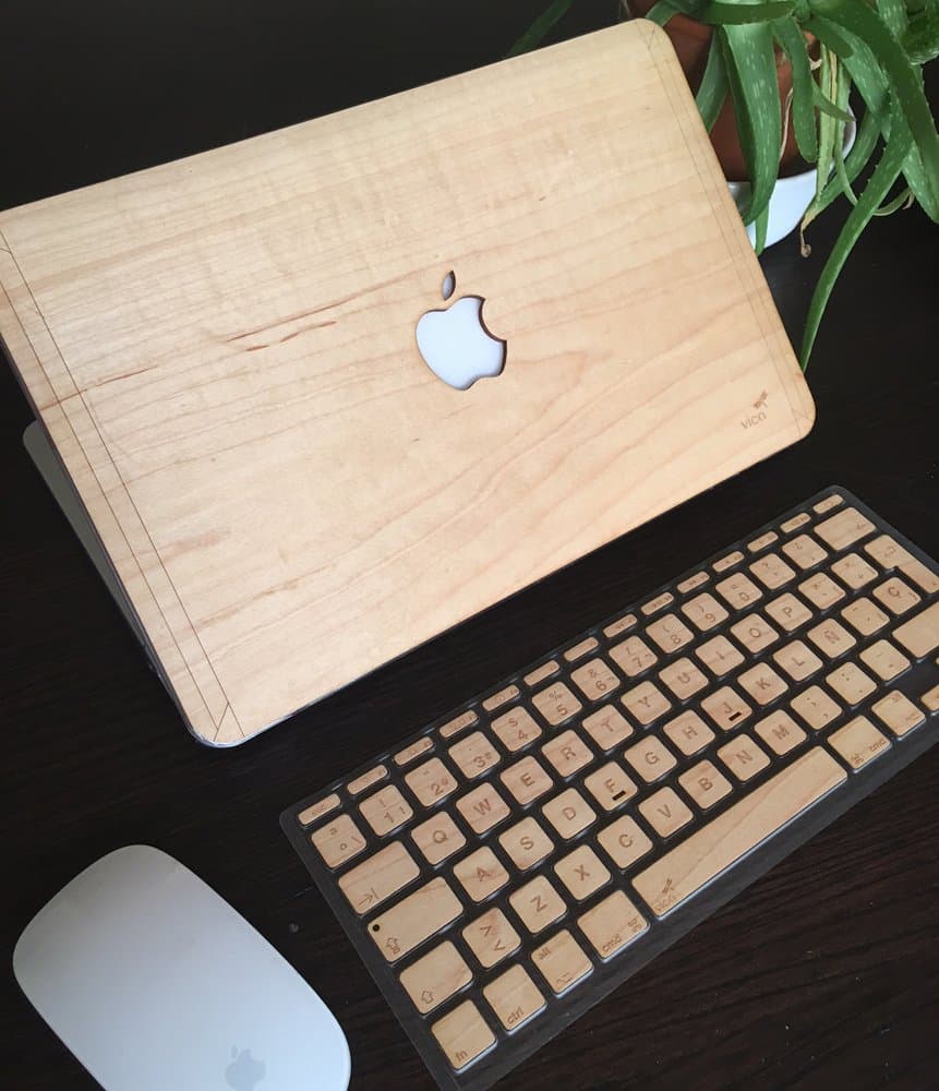 Wooden Hard Case New Macbook Air 13 "/Pro 13"/Pro 13 "Real Cherry/Maple