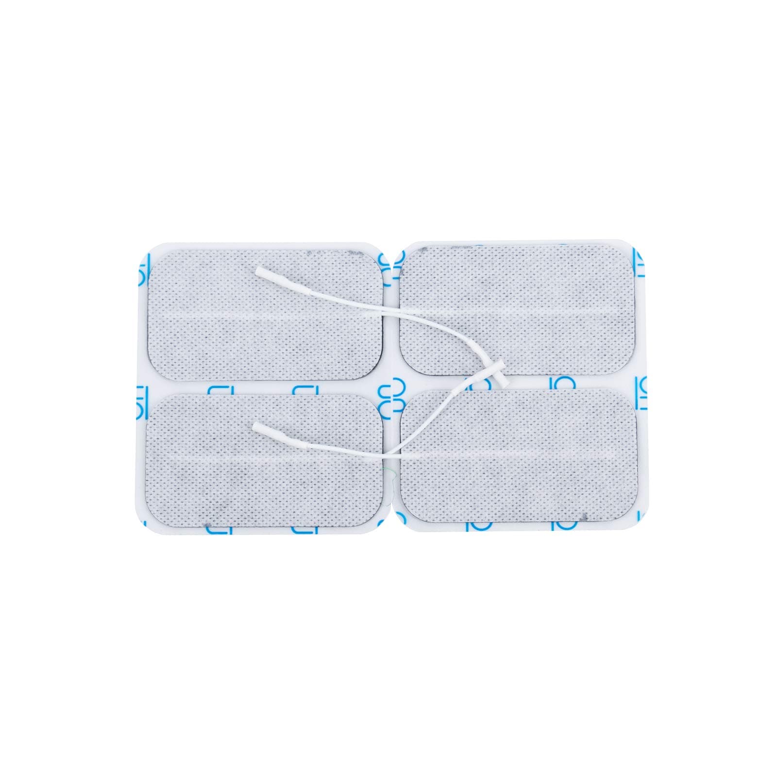 Physical Therapy Aids ValuTrode Cloth Electrodes, 2" x 3.5" Rectangle, 4 Pack