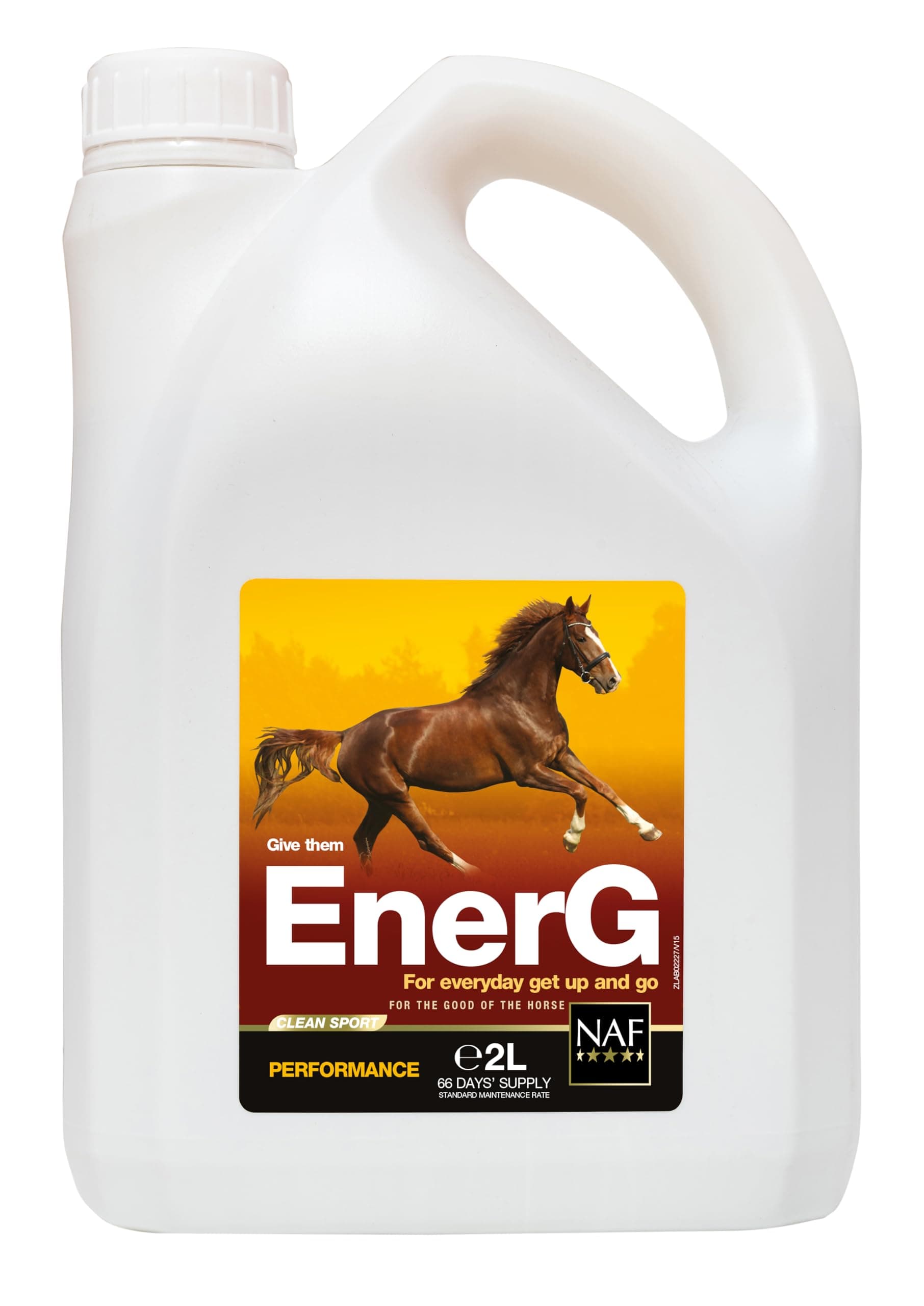 NAF EnerG 2L – Iron-Rich Liquid Supplement for Performance Horses – Supports Red Blood Cell Health, Energy Metabolism & Stamina – With B Vitamins, Copper & Zinc
