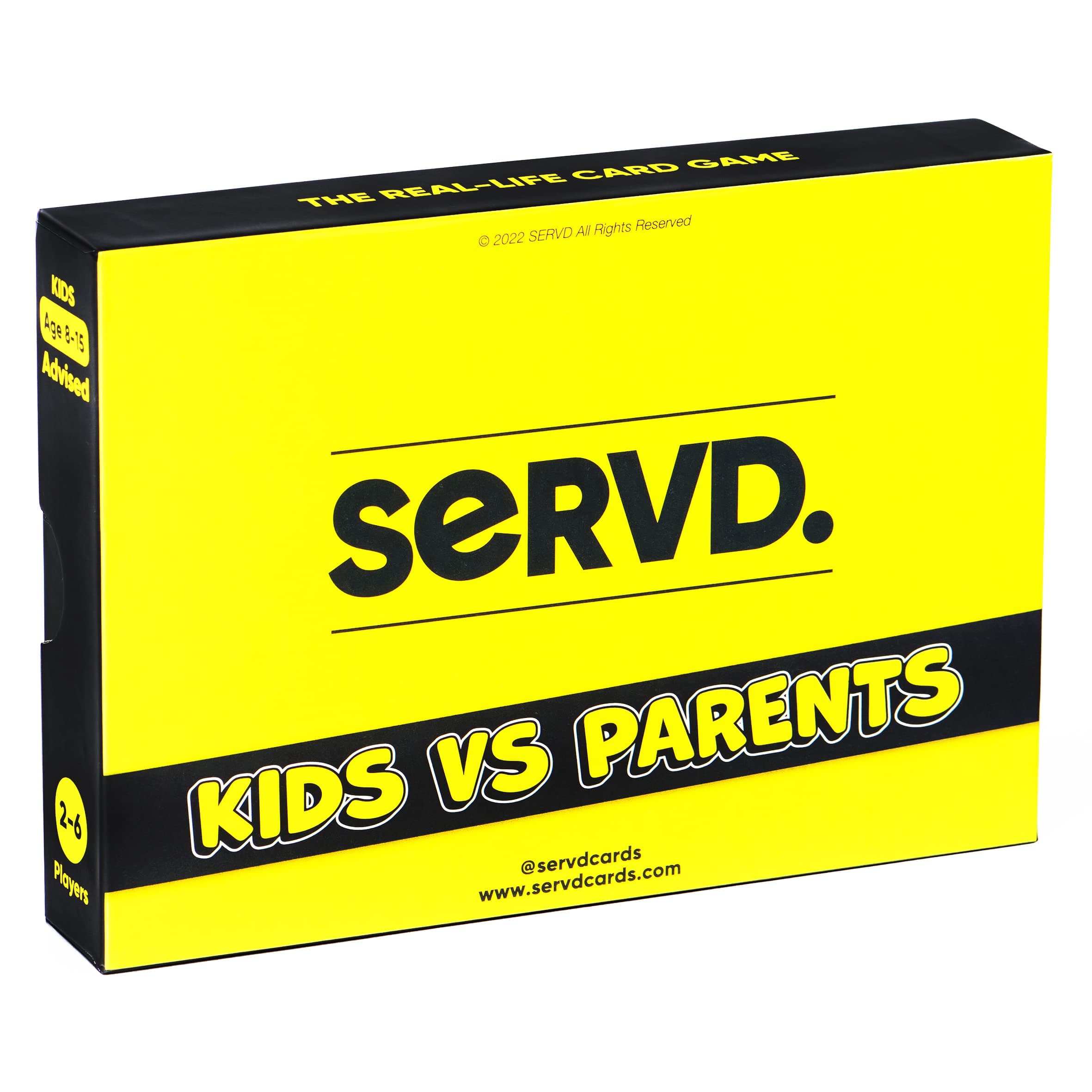 SERVD - Kids Vs Parents - The Hilarious Real-Life Card Game for Families | The Ultimate Gift for Christmas & Game Nights | Unique Family Strategy Game for Kids, Teens, Parents & Whole Family