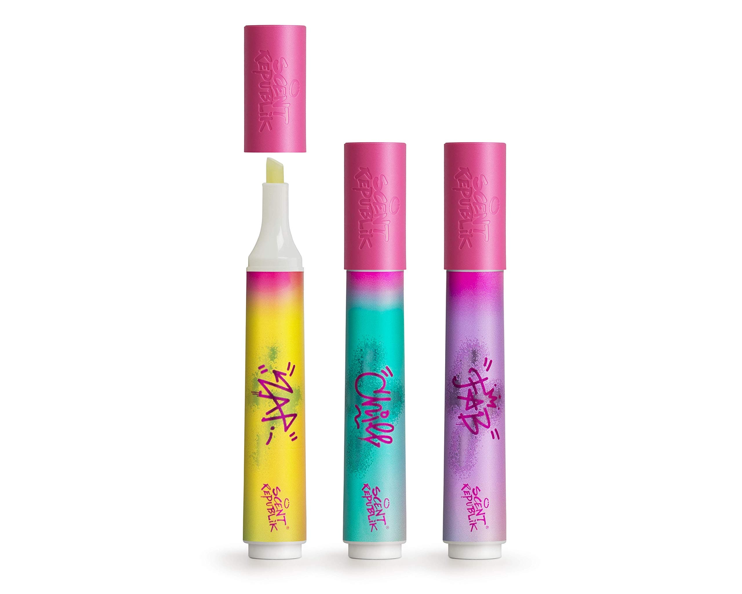 MiXuP - Scented Pen/Perfume Fragrance Stick Set - ZAP, CHILL & FAB (0.12 Fl Oz x 3)