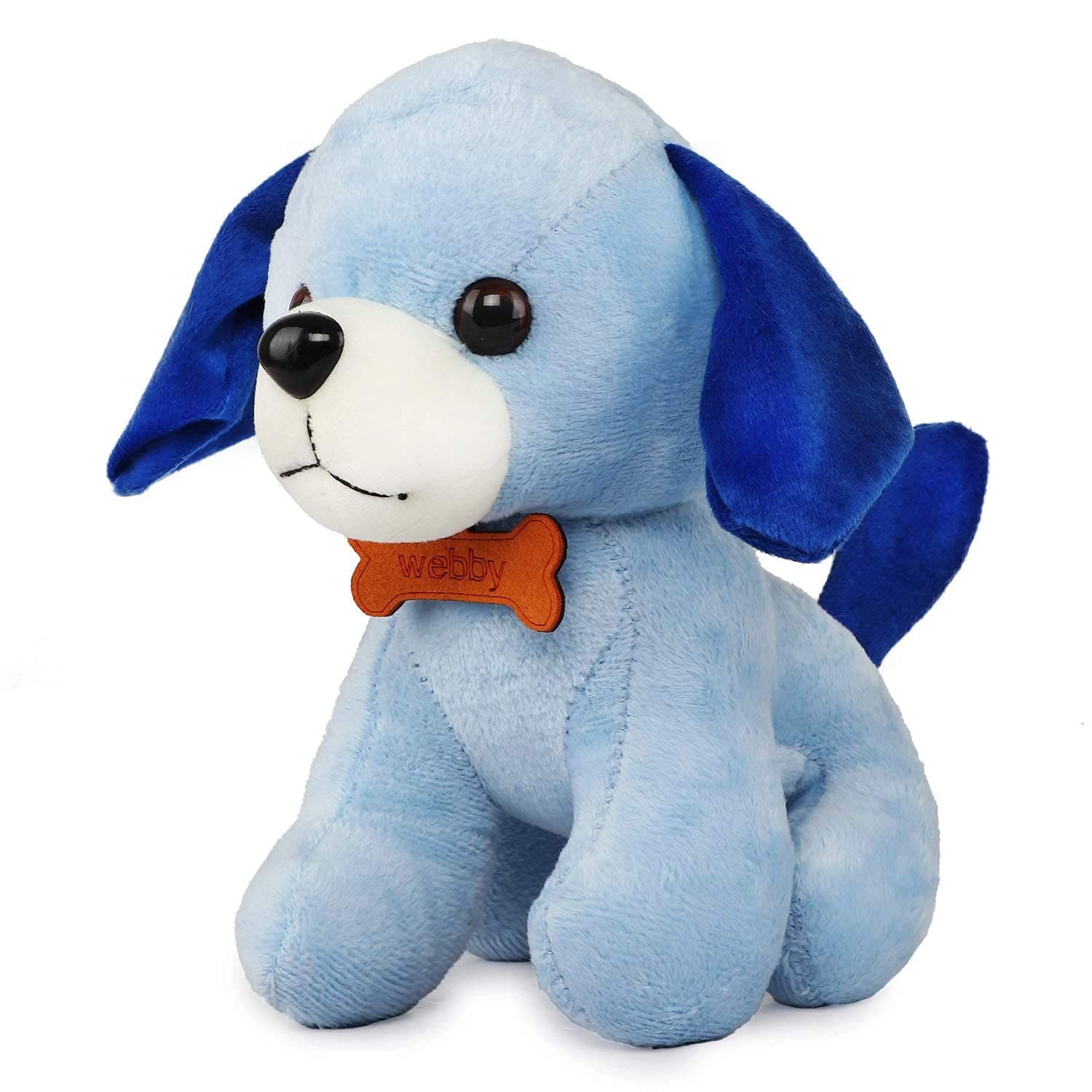 Soft Animal Plush Standing Dog Toy 20cm, Blue