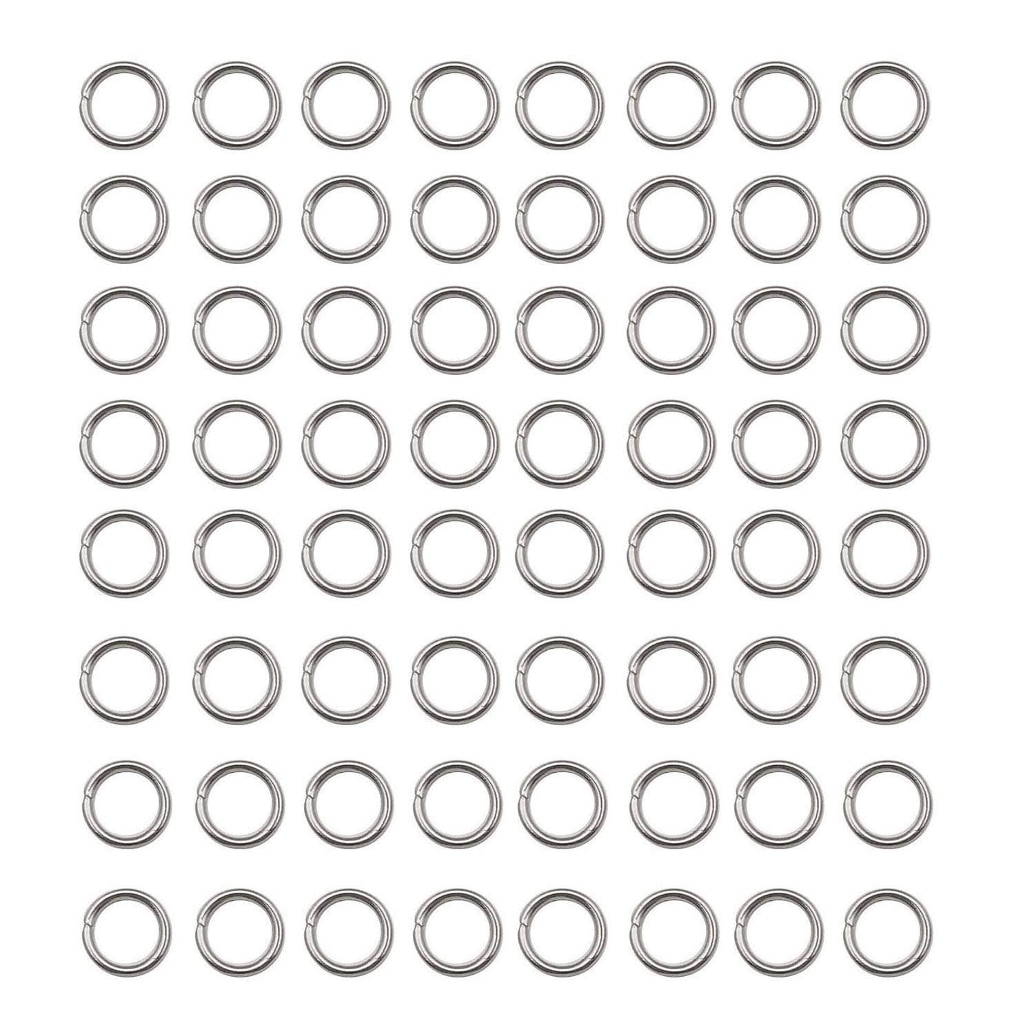 1000 pcs Stainless Steel Split Rings Jump Rings Connector Rings for Jewelry Making Necklaces Bracelet Earrings Keychain DIY Craft (12603-6mm)