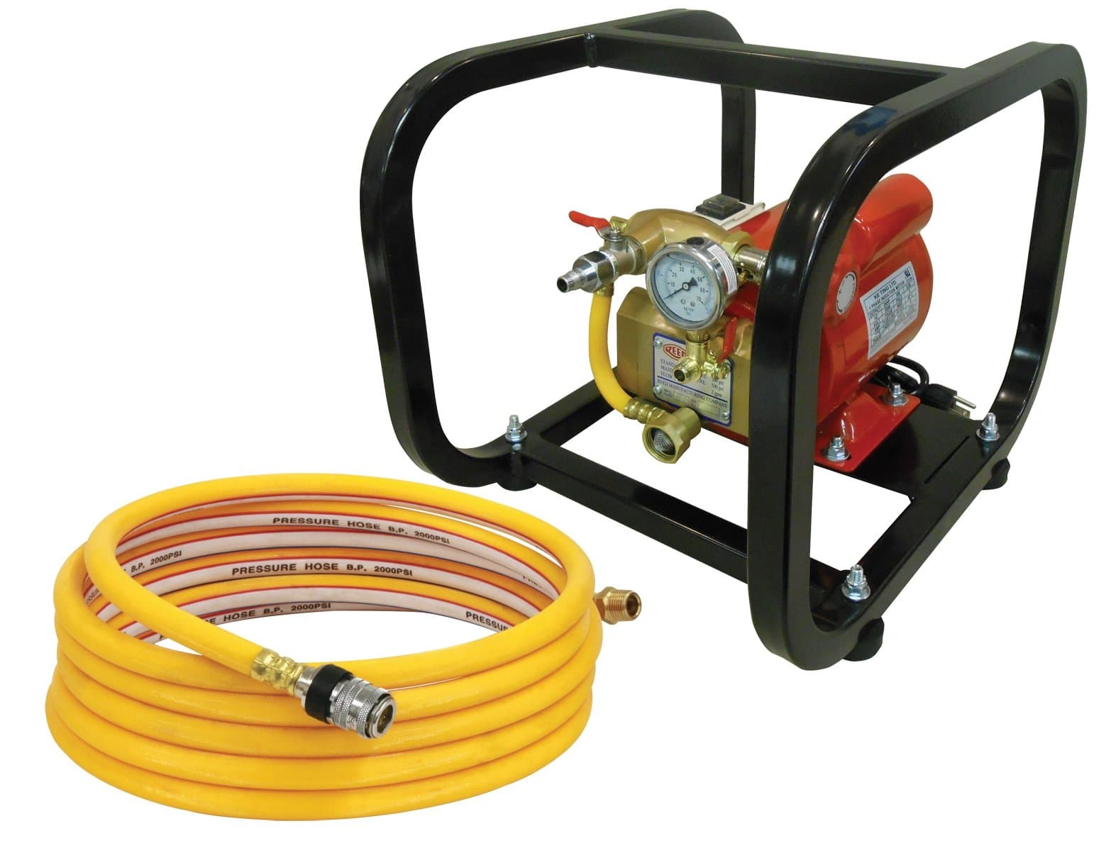 Reed Tool EHTP500C Electric Hydrostatic Test Pump, 110V, Single Phase 50/60 Hz with Cage