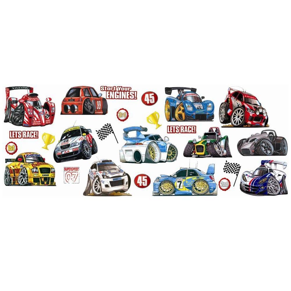 Fun4WallsSAKARZ Kool Karz Wall Stickers