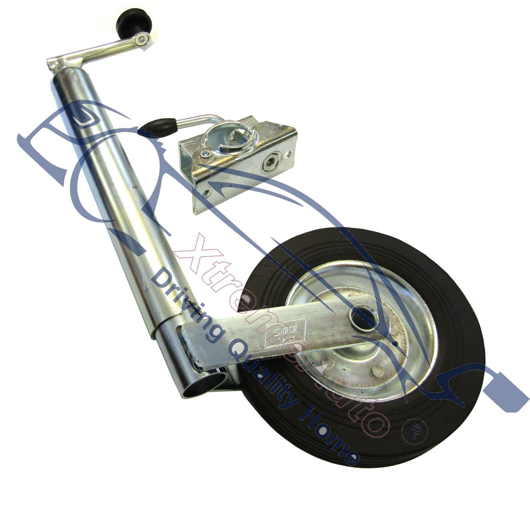 XtremeAuto® Trailer/Caravan Wind Up Jockey Wheel Stand 48mm + Heavy Duty Clamp