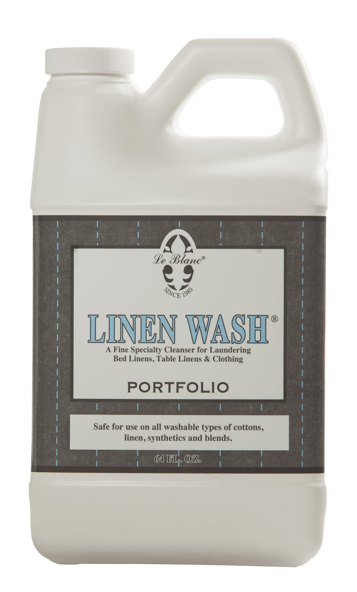 Le Blanc® Portfolio Linen Wash® – Luxury Laundry Cleanser for Bed & Table Linens- 64 oz. (1 pack)