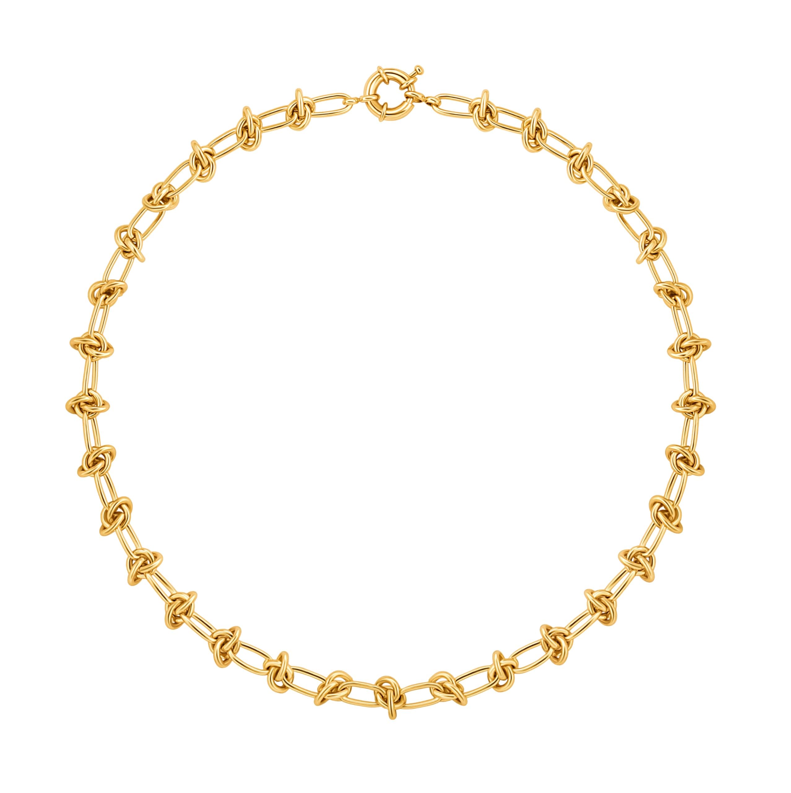 POTESSA18K Gold Plated Choker Necklaces for Women Fashion Snake Chain Dainty Leaf Coffee Bean Love Knot Link Chain Choker Necklace