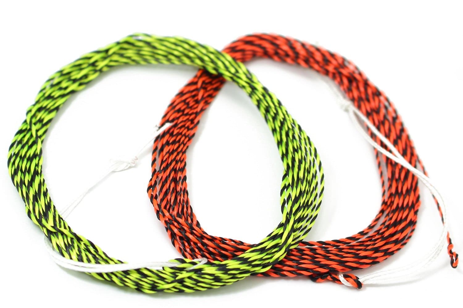 2 pcs 12FT Tenkara Furled Leader Fly Fishing Line Double Color Braided Tenkara Line with 7cm Loop