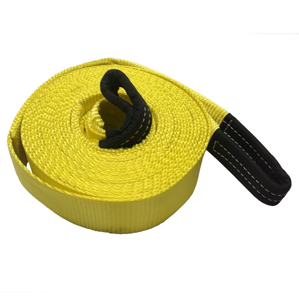 3" X 33' Heavy Duty Recovery Tow Straps, 20000 Lb Capacity,Recover Vehicle Stuck in Mud/Snow Winch Snatch Strap-Protective Loops,Extra Long 33' Safe Distance Tow Strap